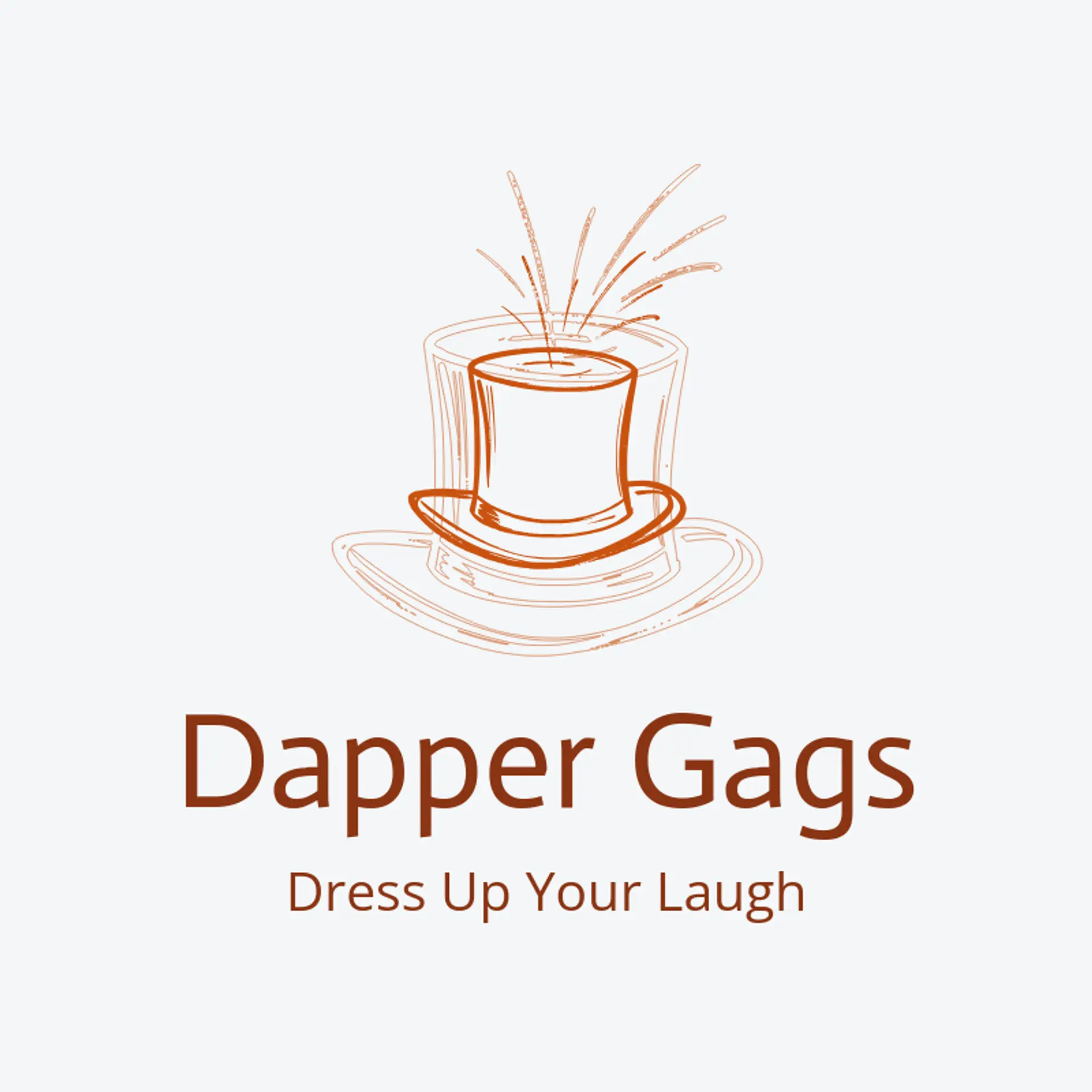 Dapper Gags logo for comedy