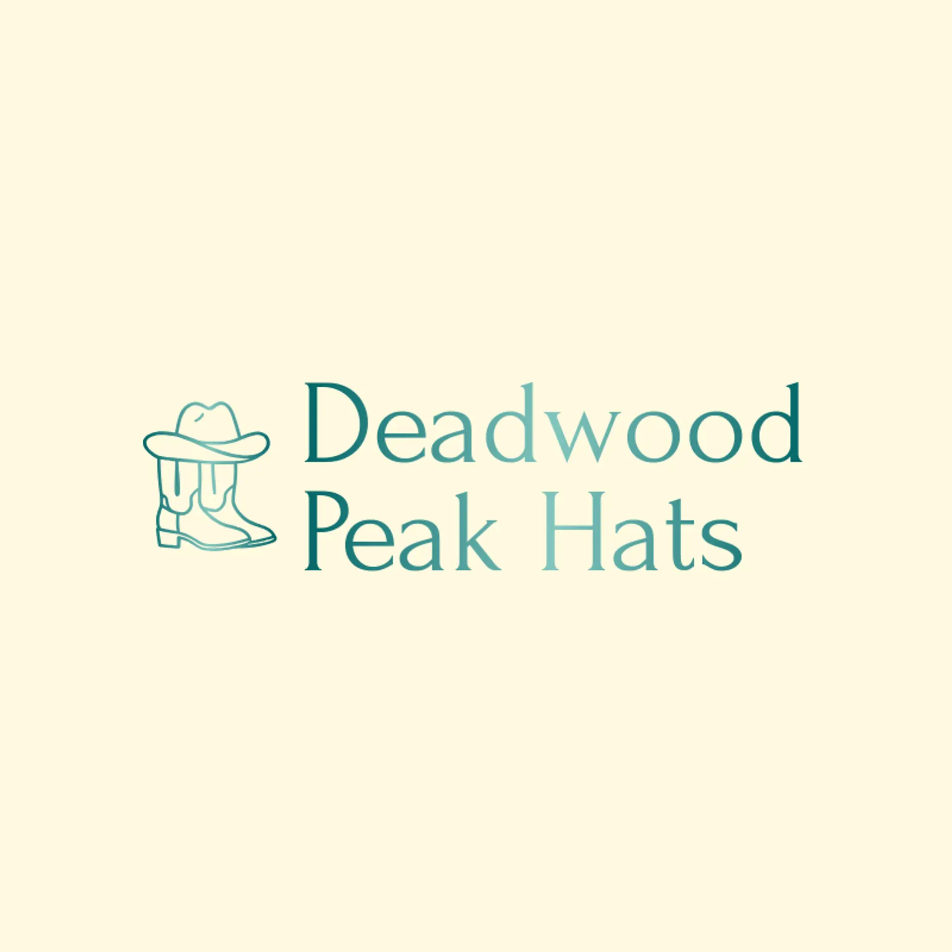 Deadwood Peak Hats logo for cowboy hat