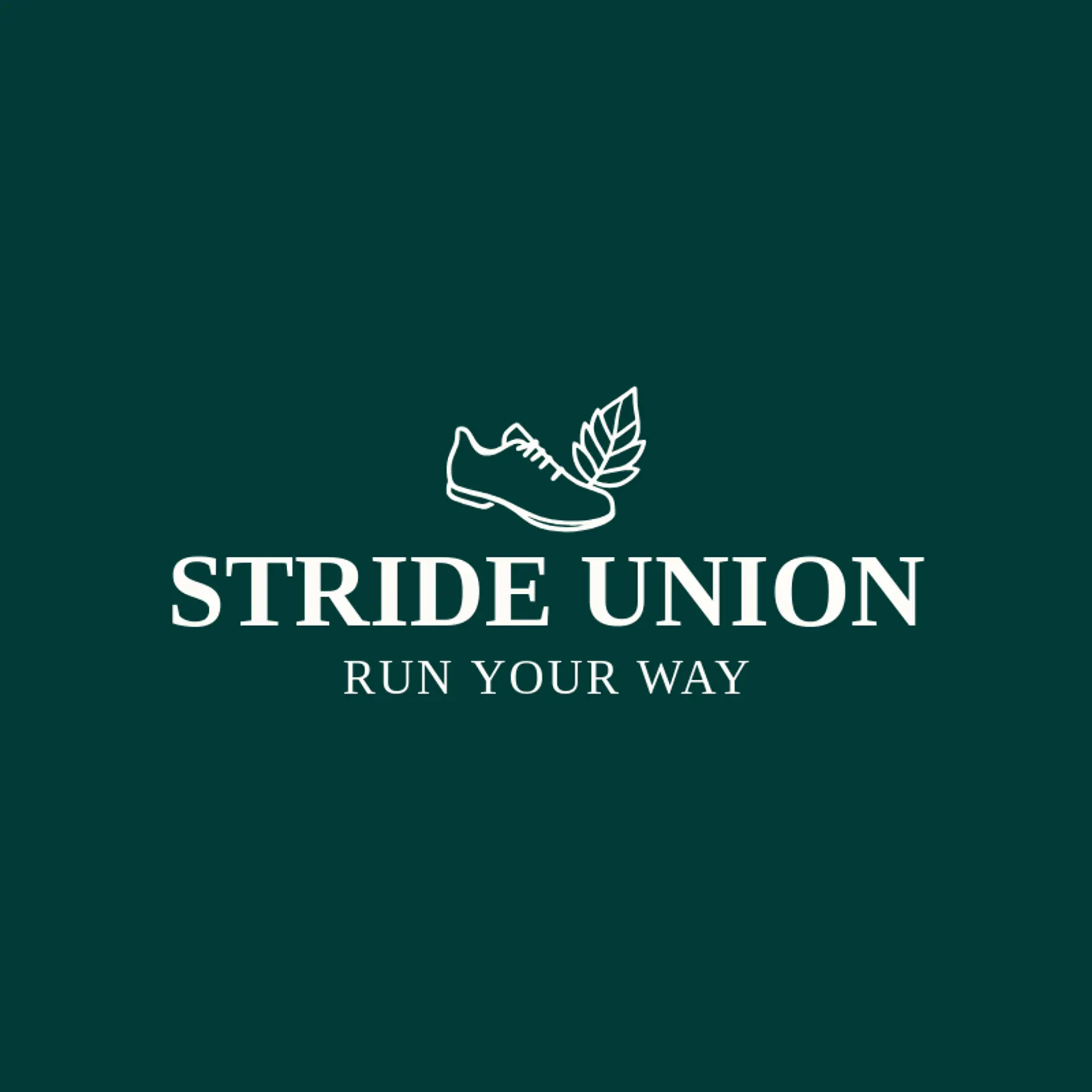 Stride Union logo for running