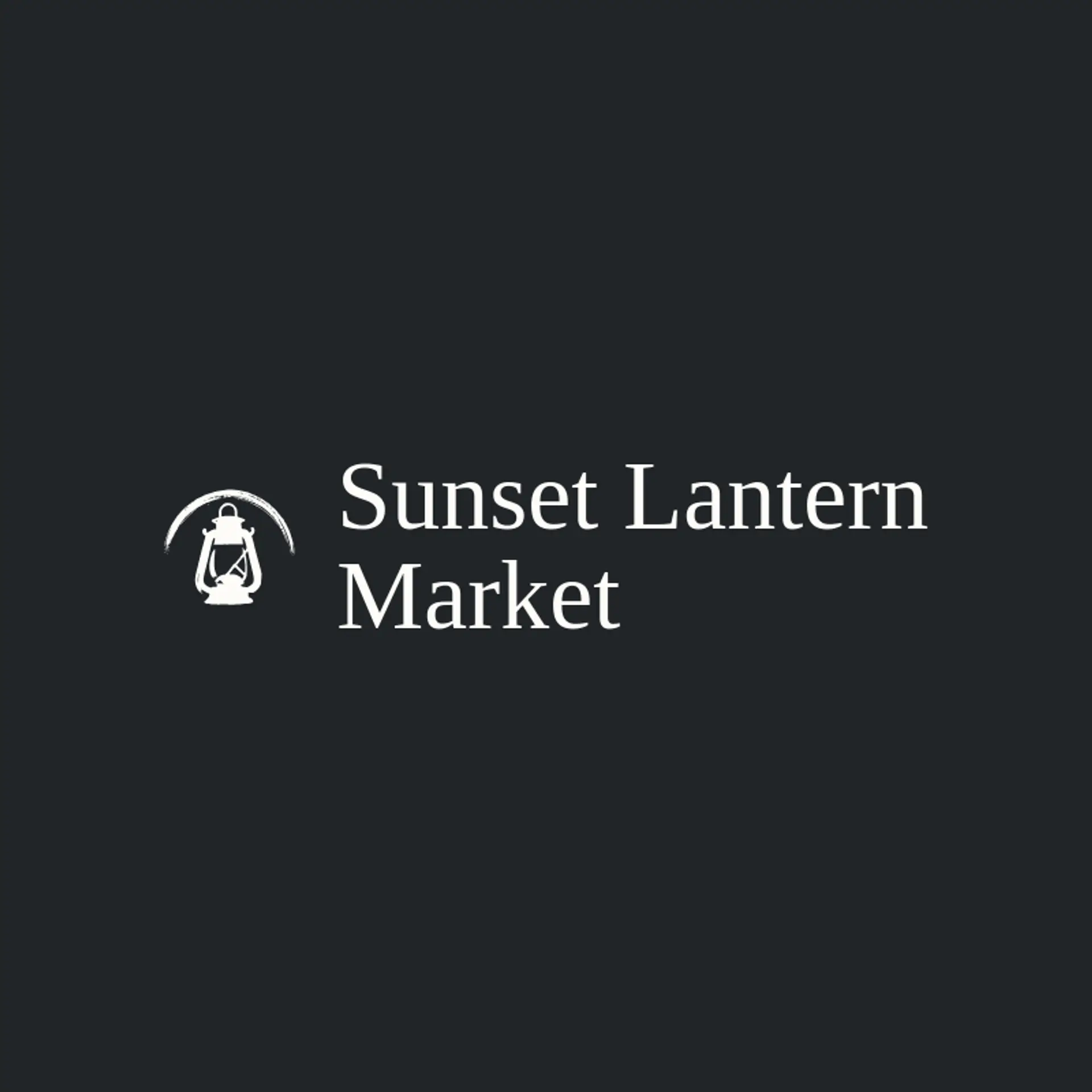 Sunset Lantern Market logo for lantern