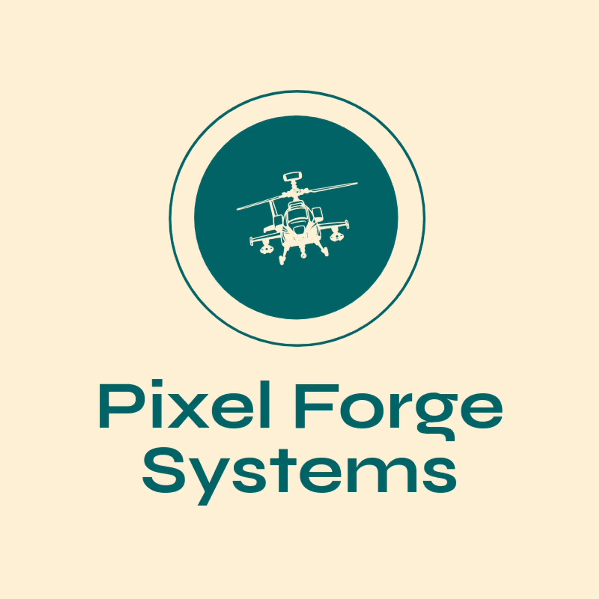 Pixel Forge Systems logo for apache