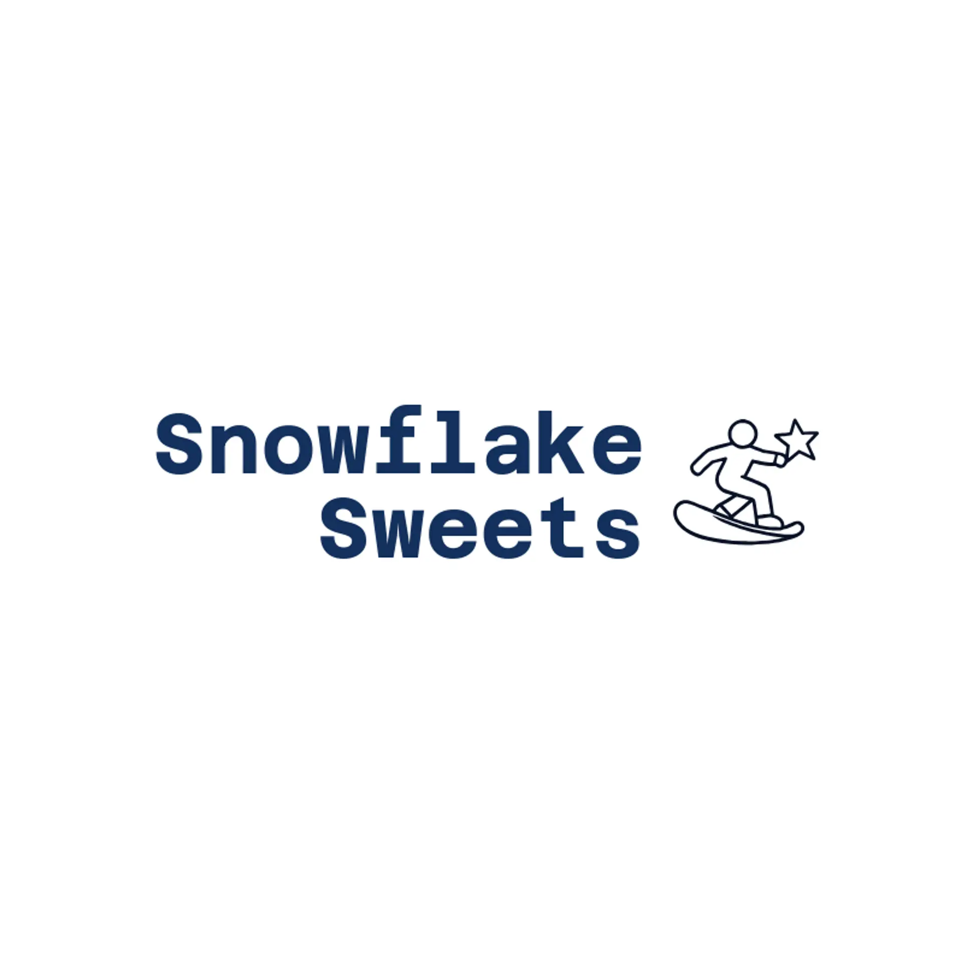 Snowflake Sweets logo for frost