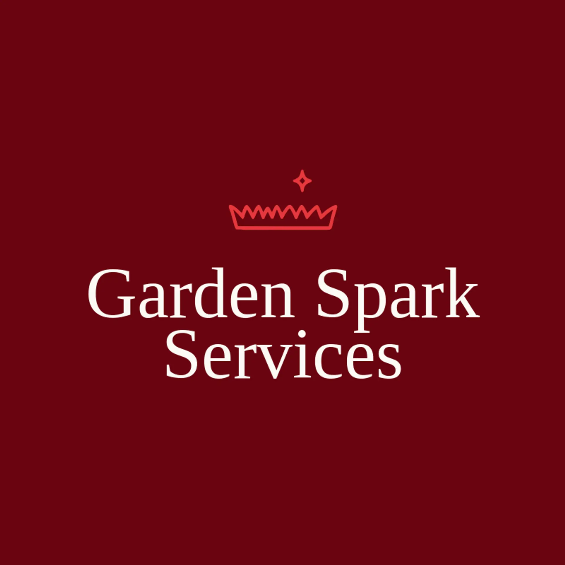 Garden Spark Services logo for yard