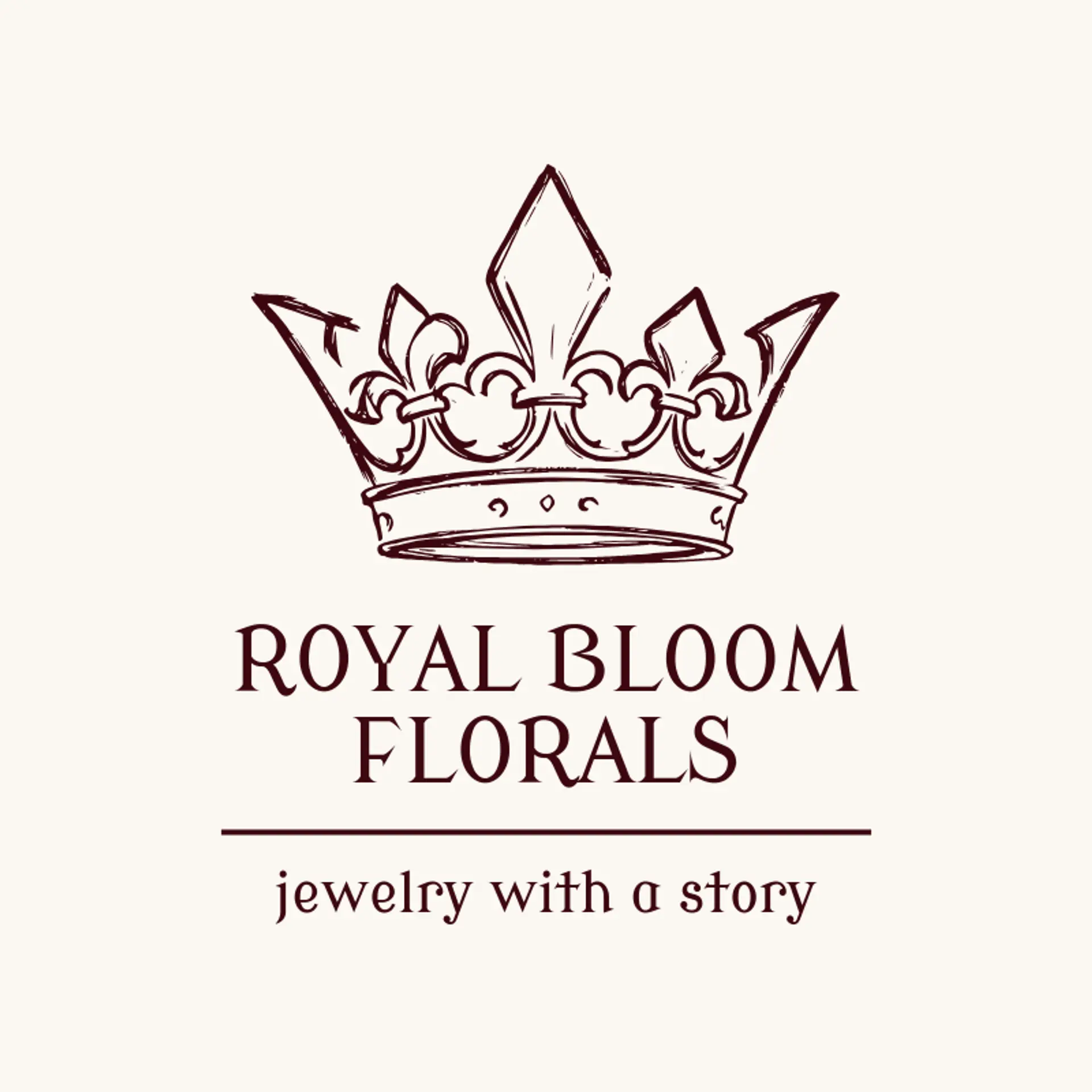 Royal Bloom Florals logo for fleur de lis