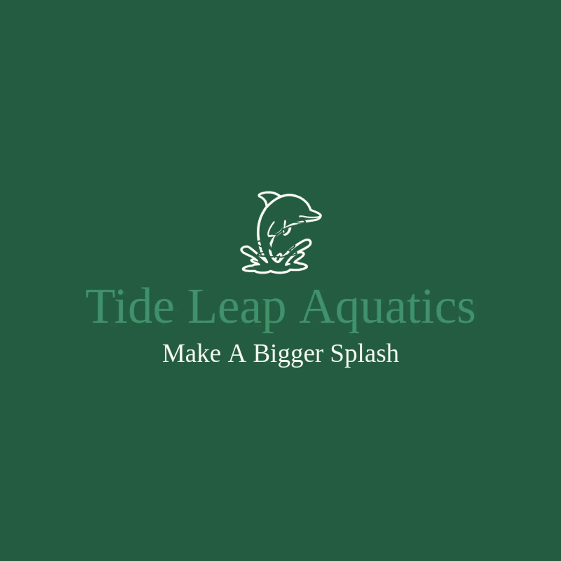 Tide Leap Aquatics logo for swimming