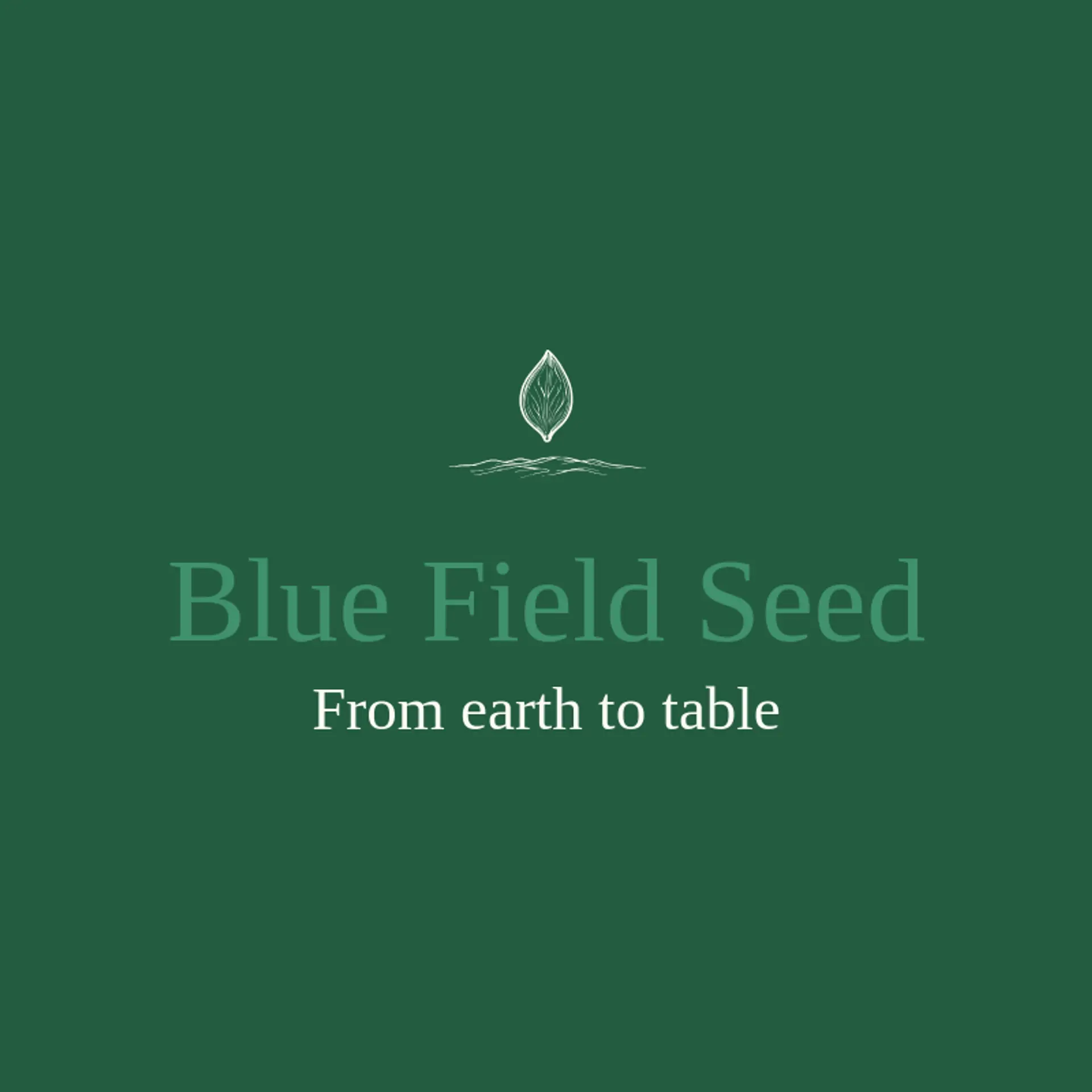 Blue Field Seed logo for seed
