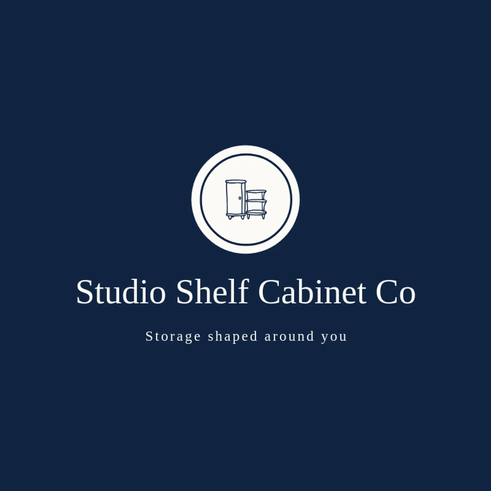 Studio Shelf Cabinet Co logo for cabinet