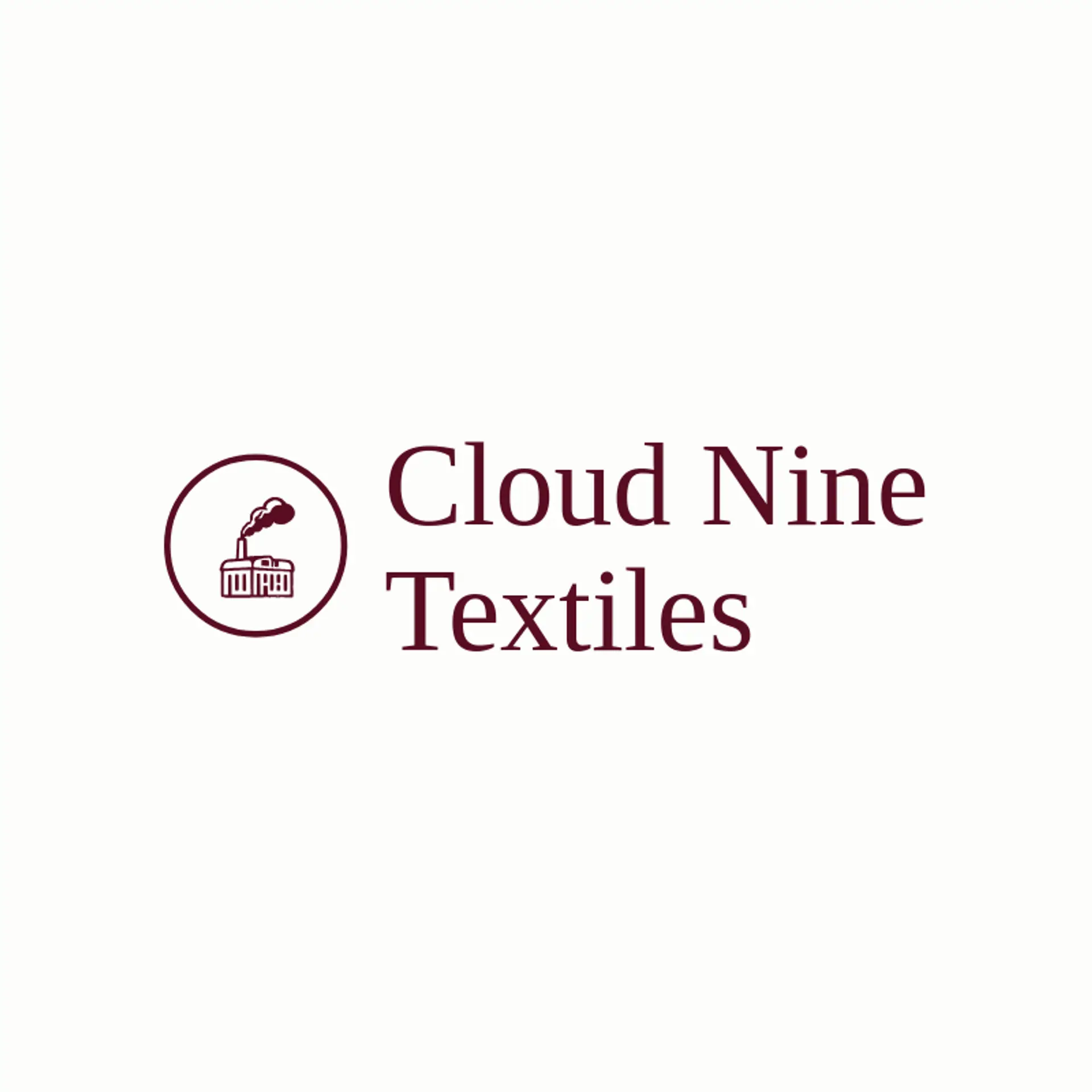 Cloud Nine Textiles logo for factory