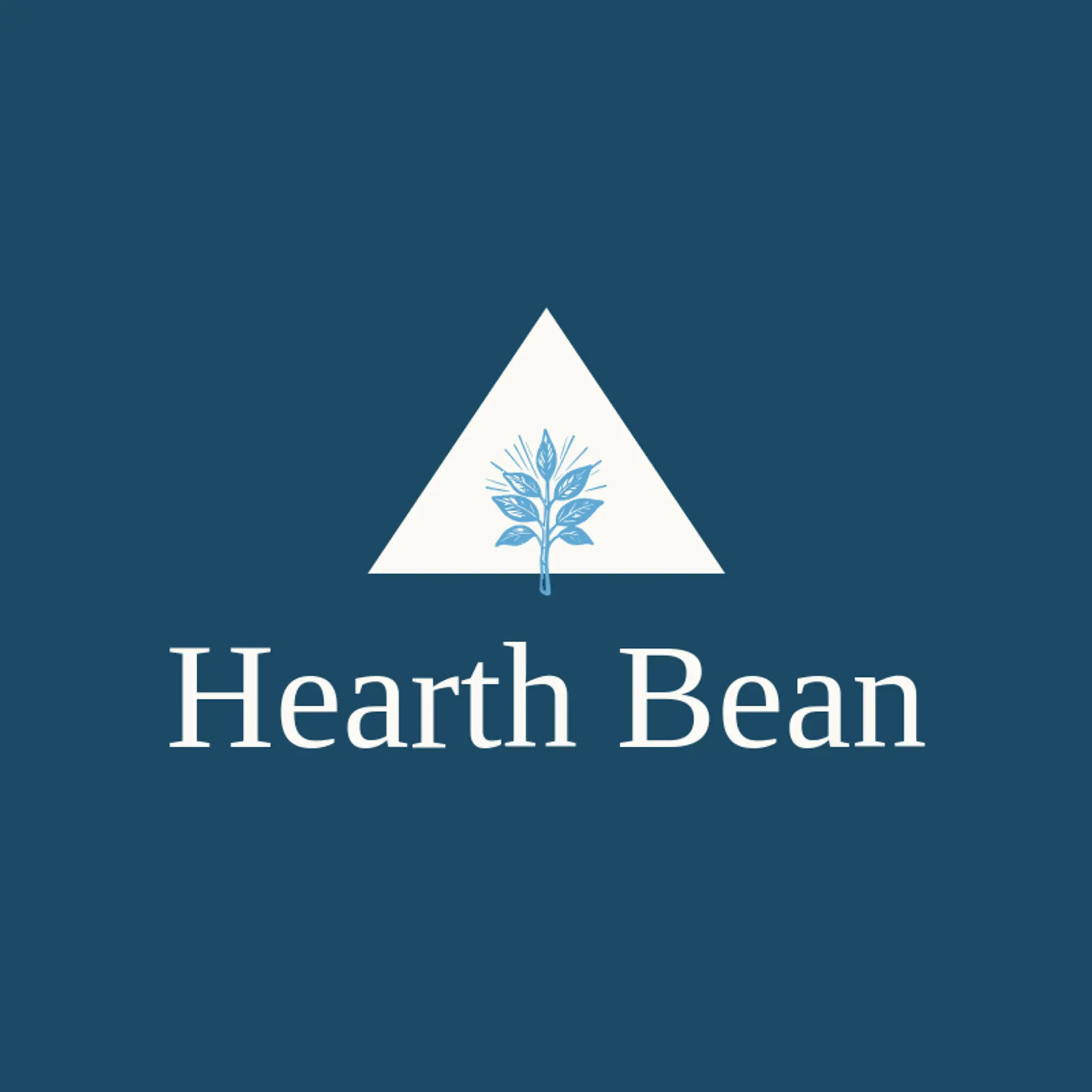 Hearth Bean logo for coffee bean