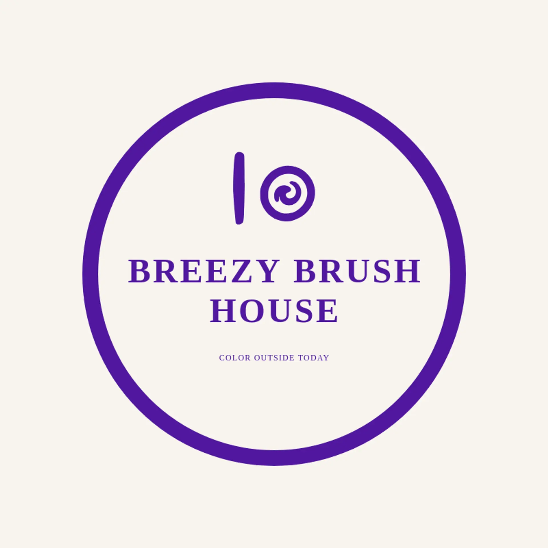 Breezy Brush House logo for swirl