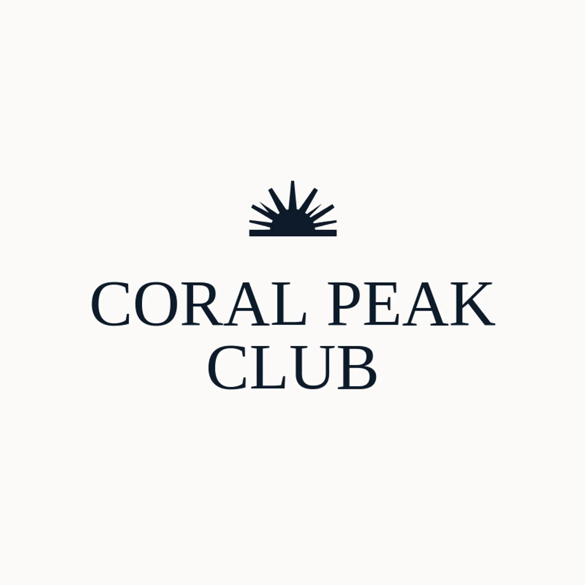 Coral Peak Club logo for sunset