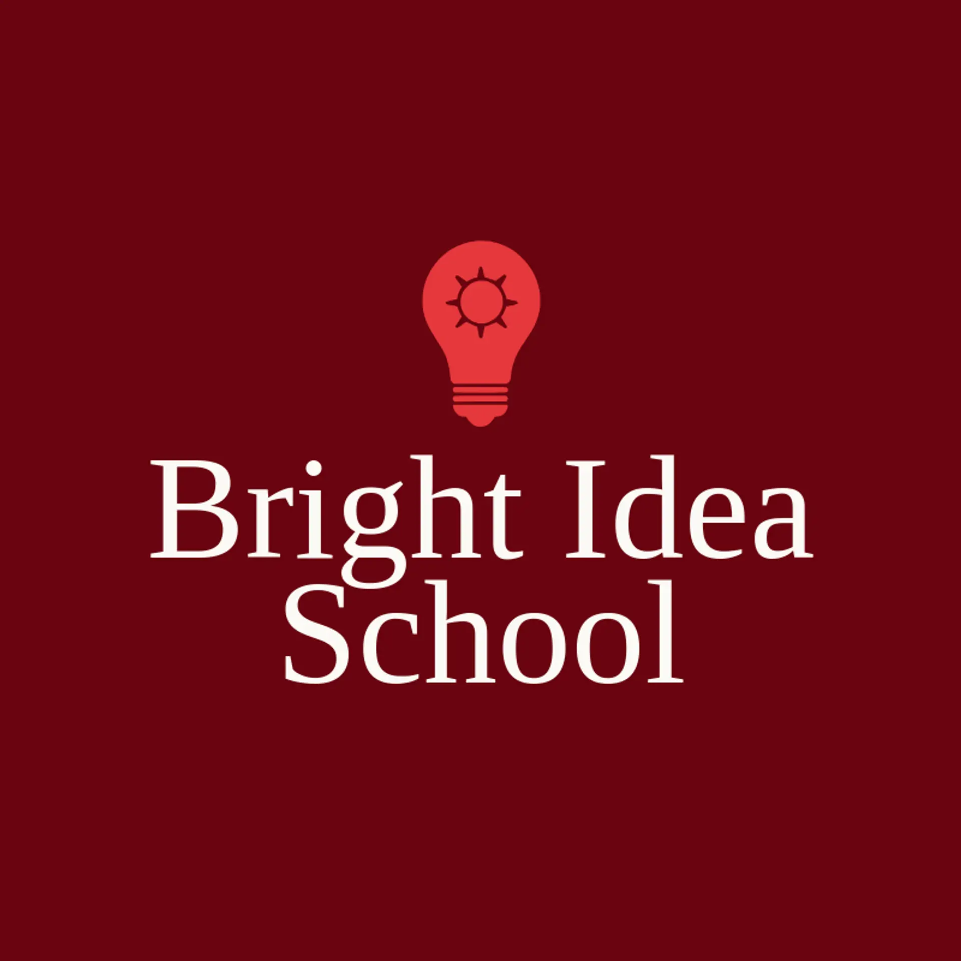 Bright Idea School logo for teacher