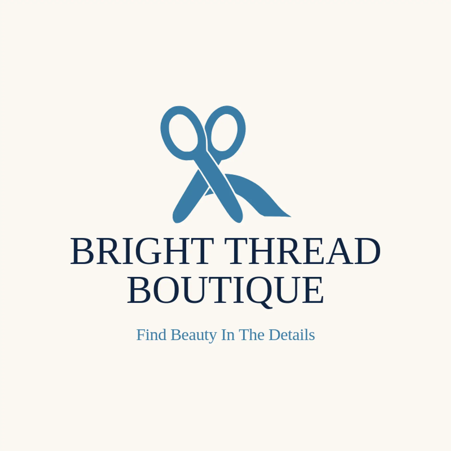 Bright Thread Boutique logo for scissors