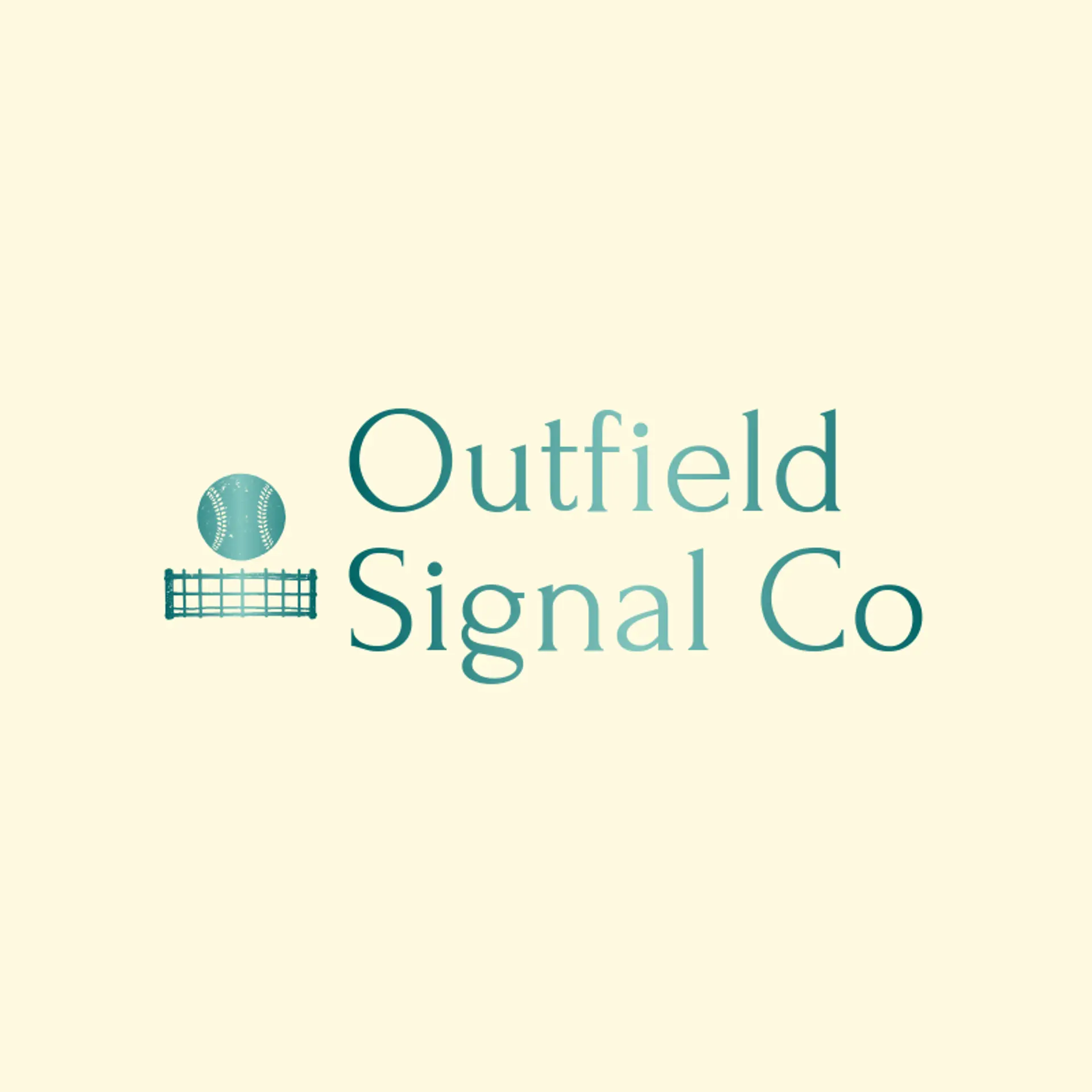 Outfield Signal Co logo for softball