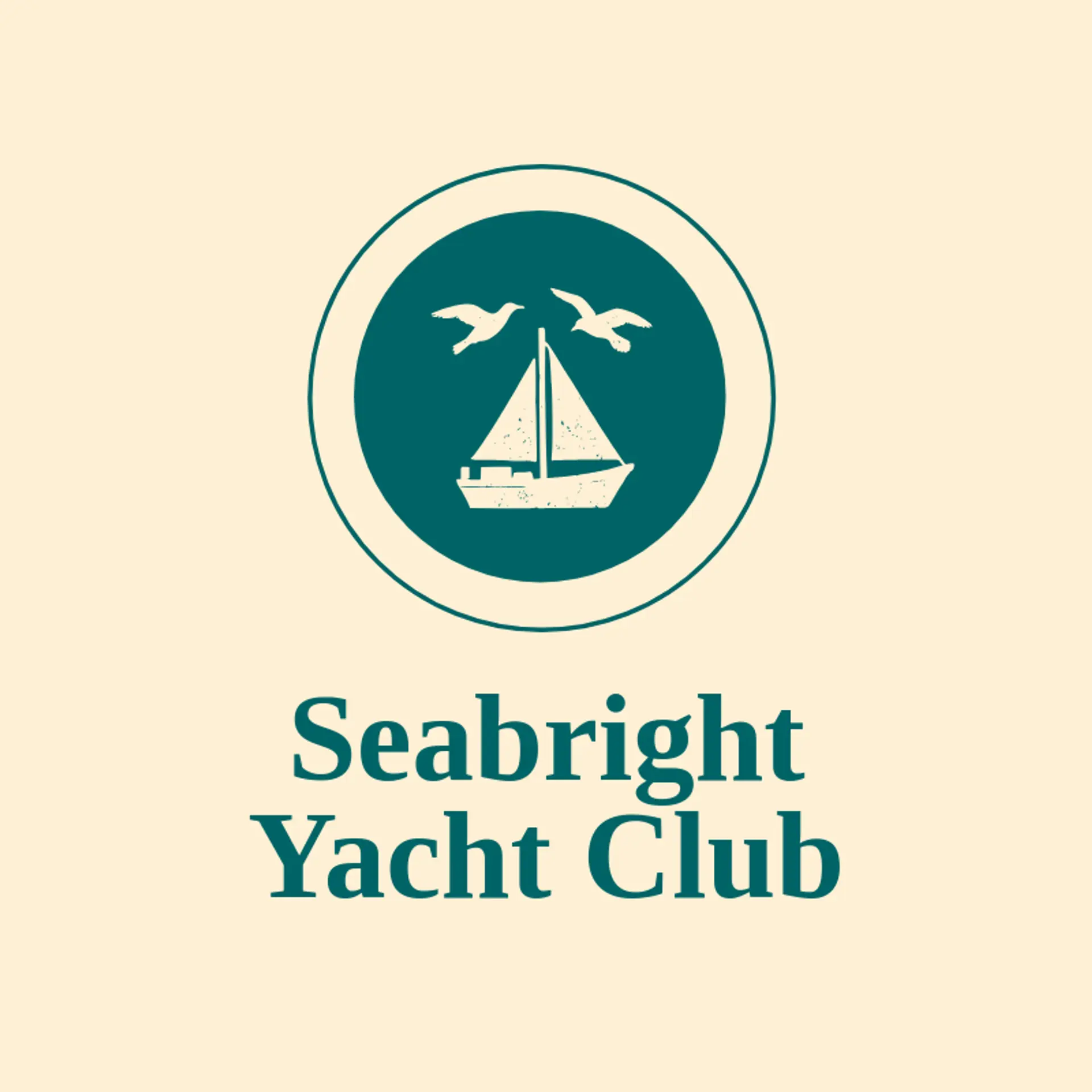 Seabright Yacht Club logo for sailboat