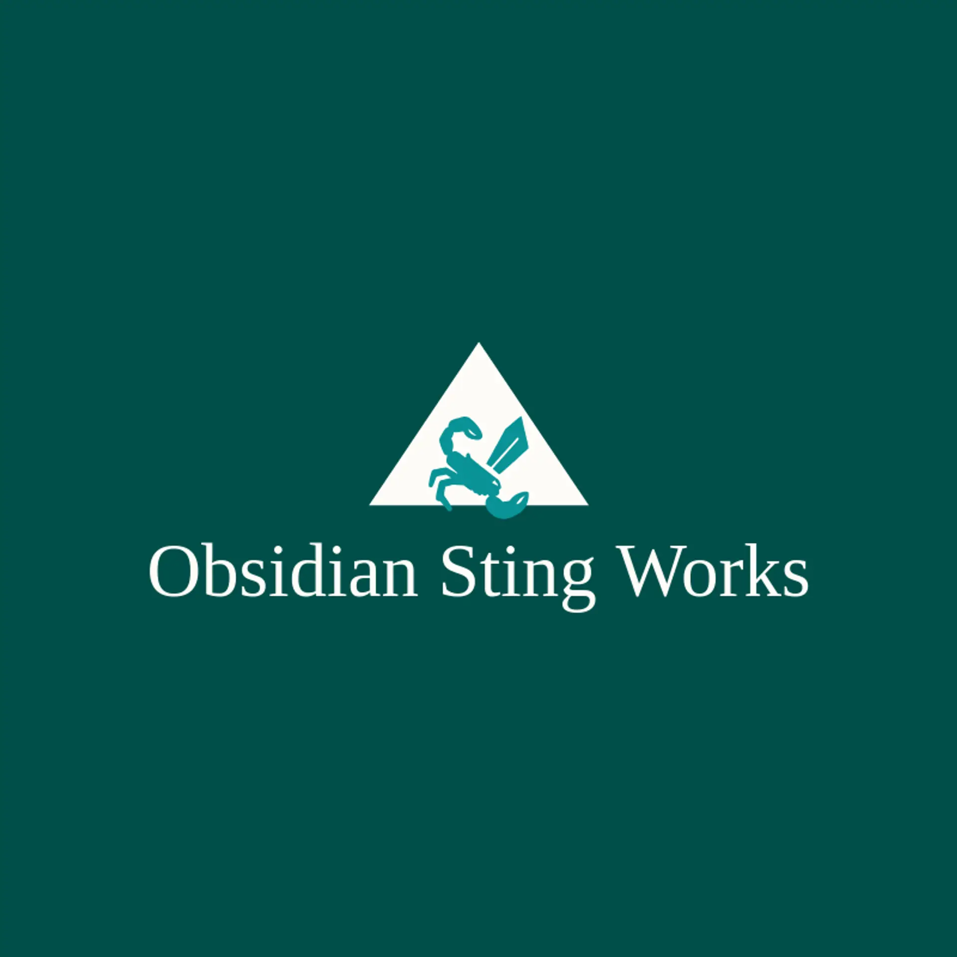 Obsidian Sting Works logo for venom