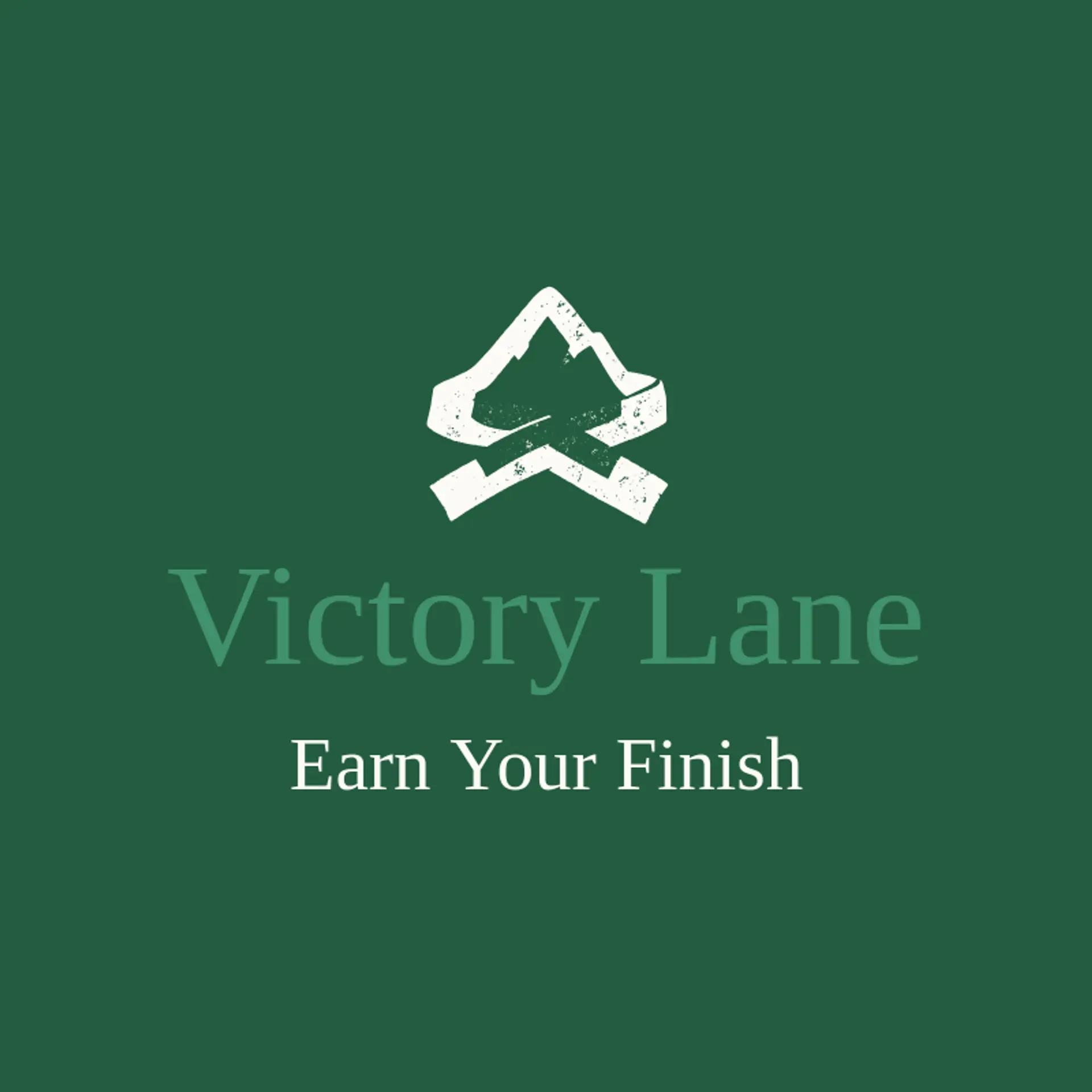 Victory Lane logo for running