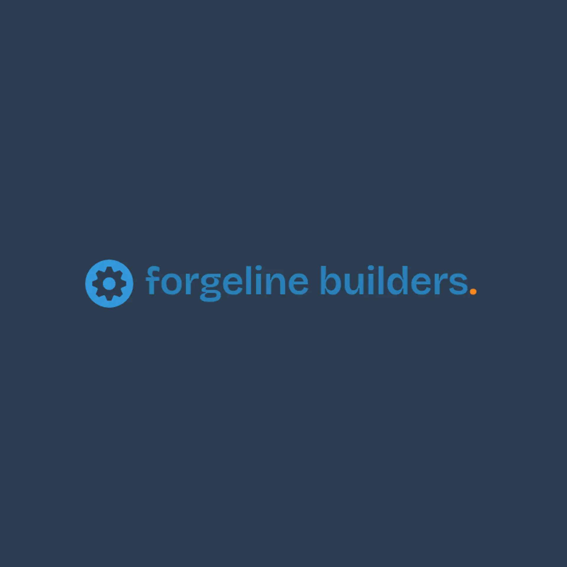 ForgeLine Builders logo for construction business