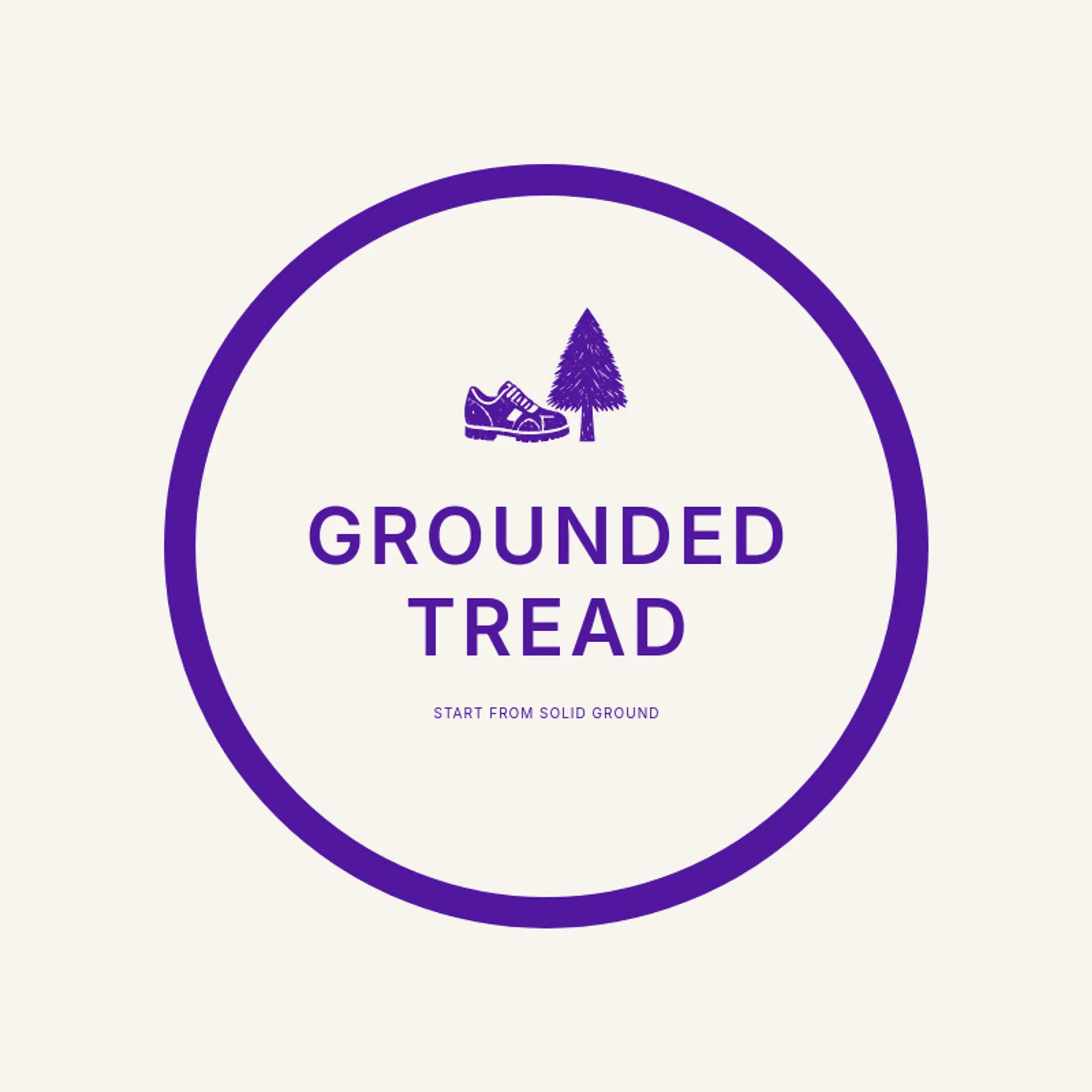 Grounded Tread logo for shoes