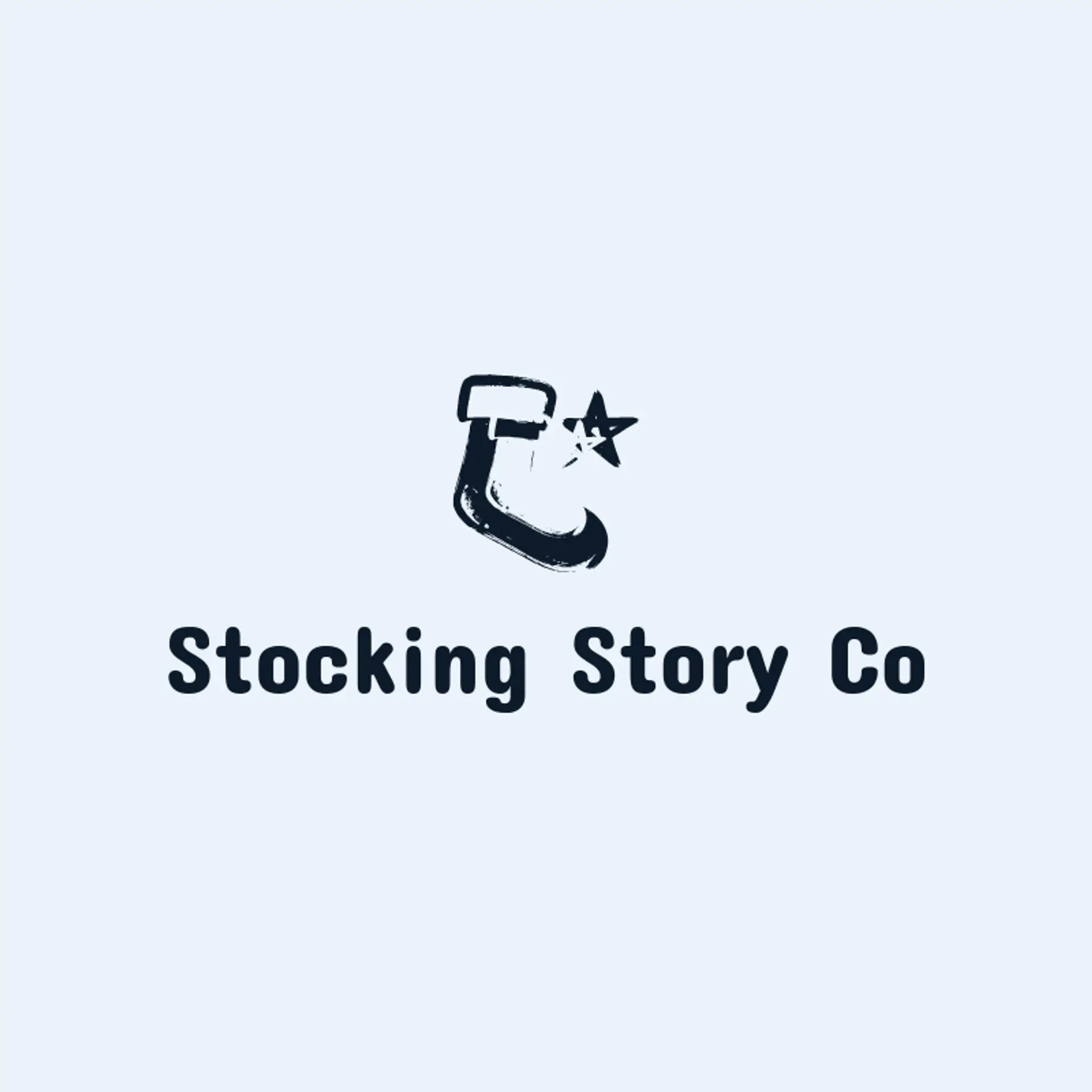 Stocking Story Co logo for christmas