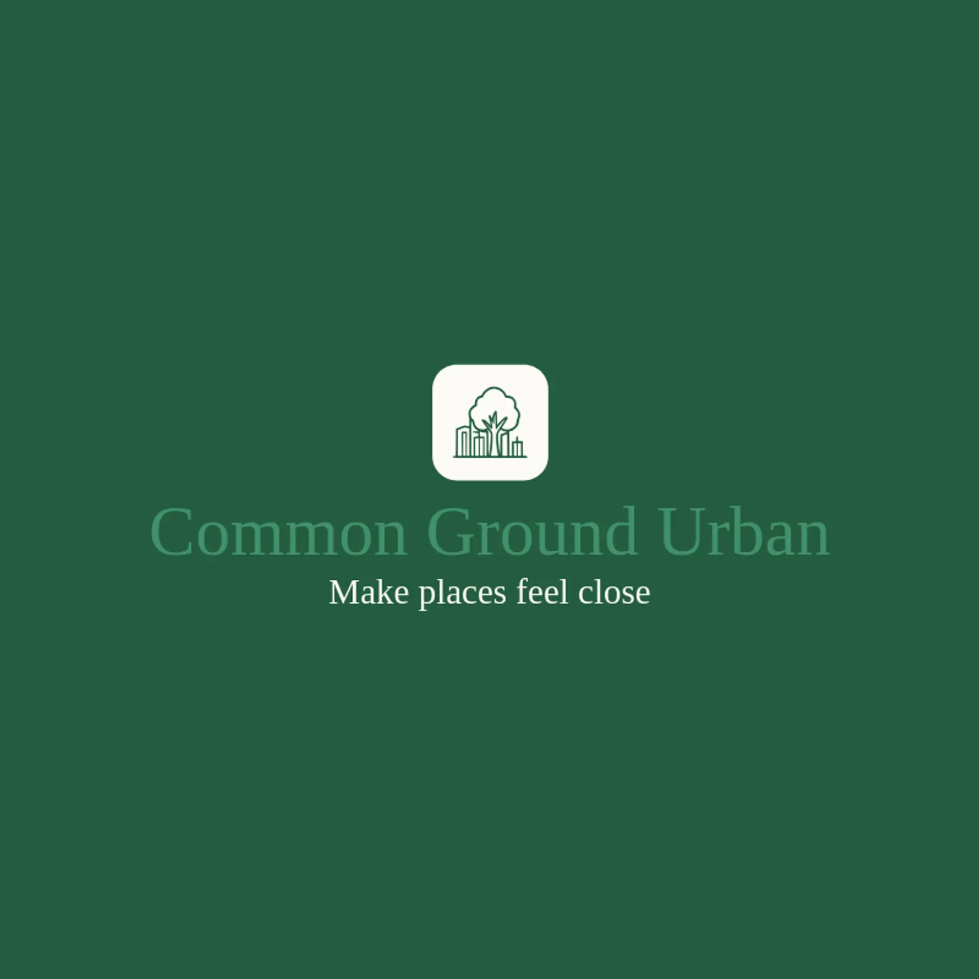 Common Ground Urban logo for metropolis