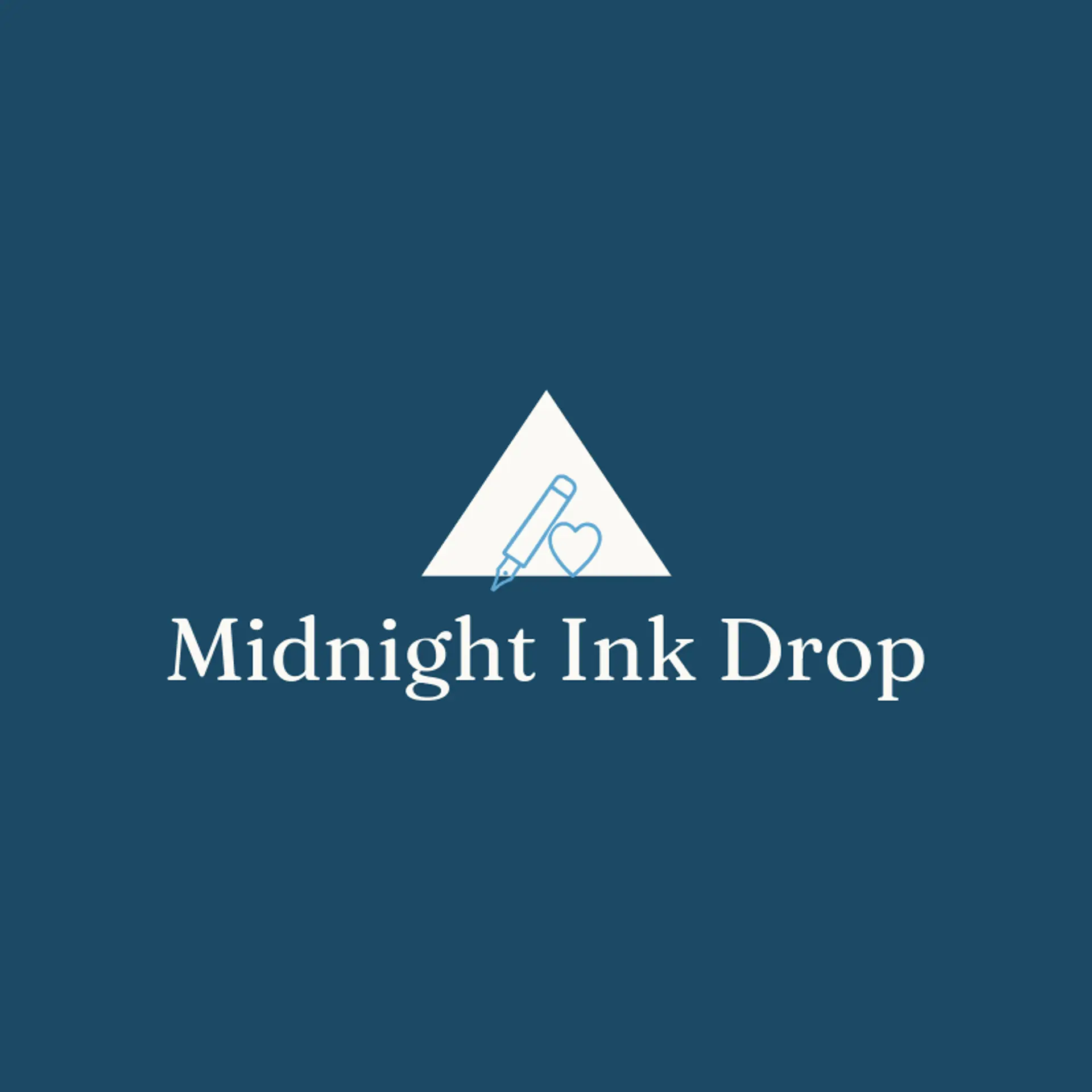 Midnight Ink Drop logo for pen