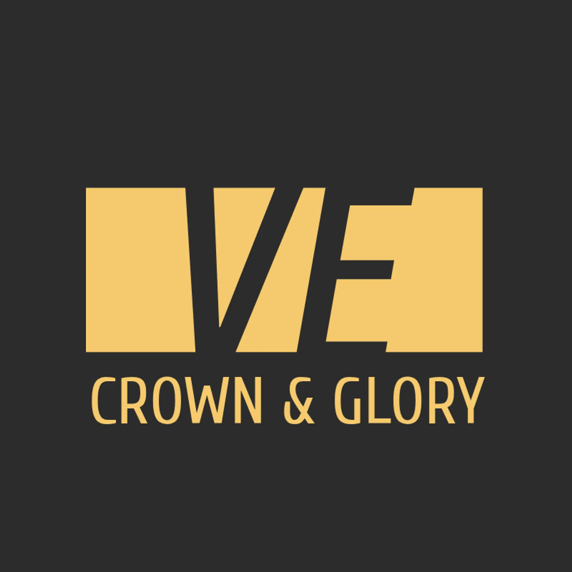Crown & Glory logo for creative hair salon