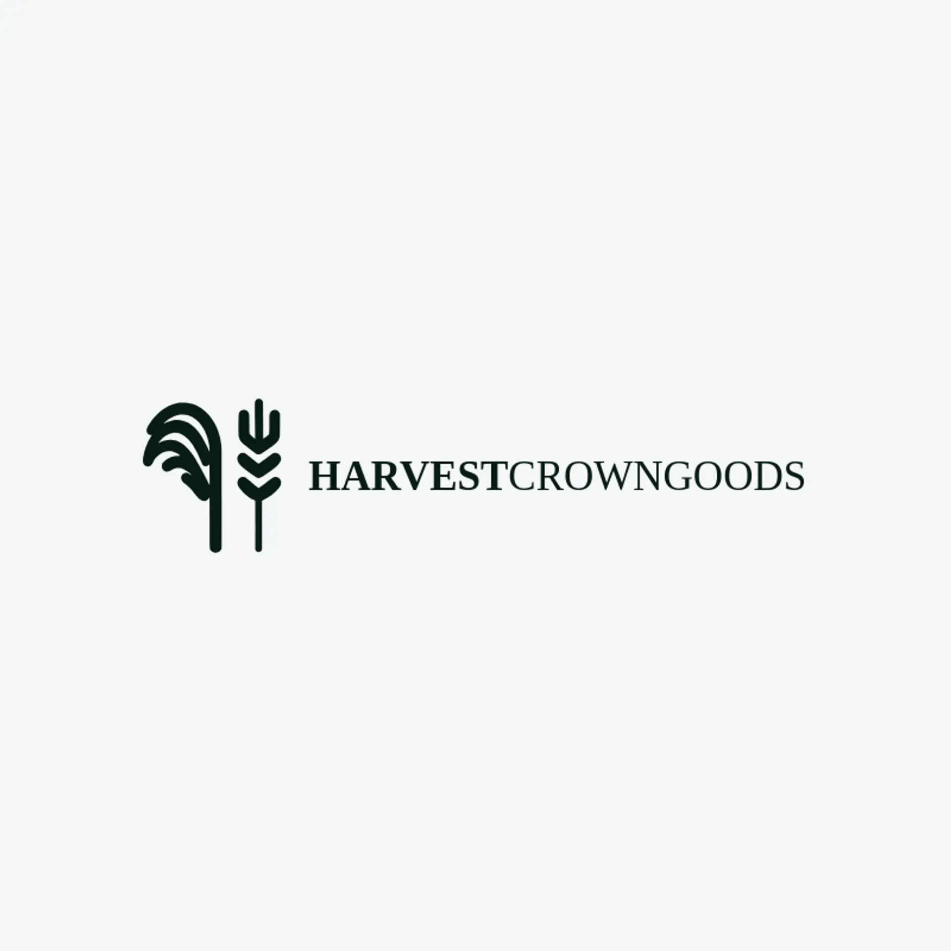 Harvest Crown Goods logo for rooster