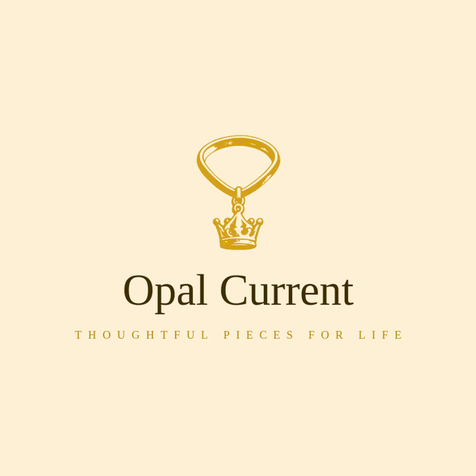 Opal Current logo for necklace