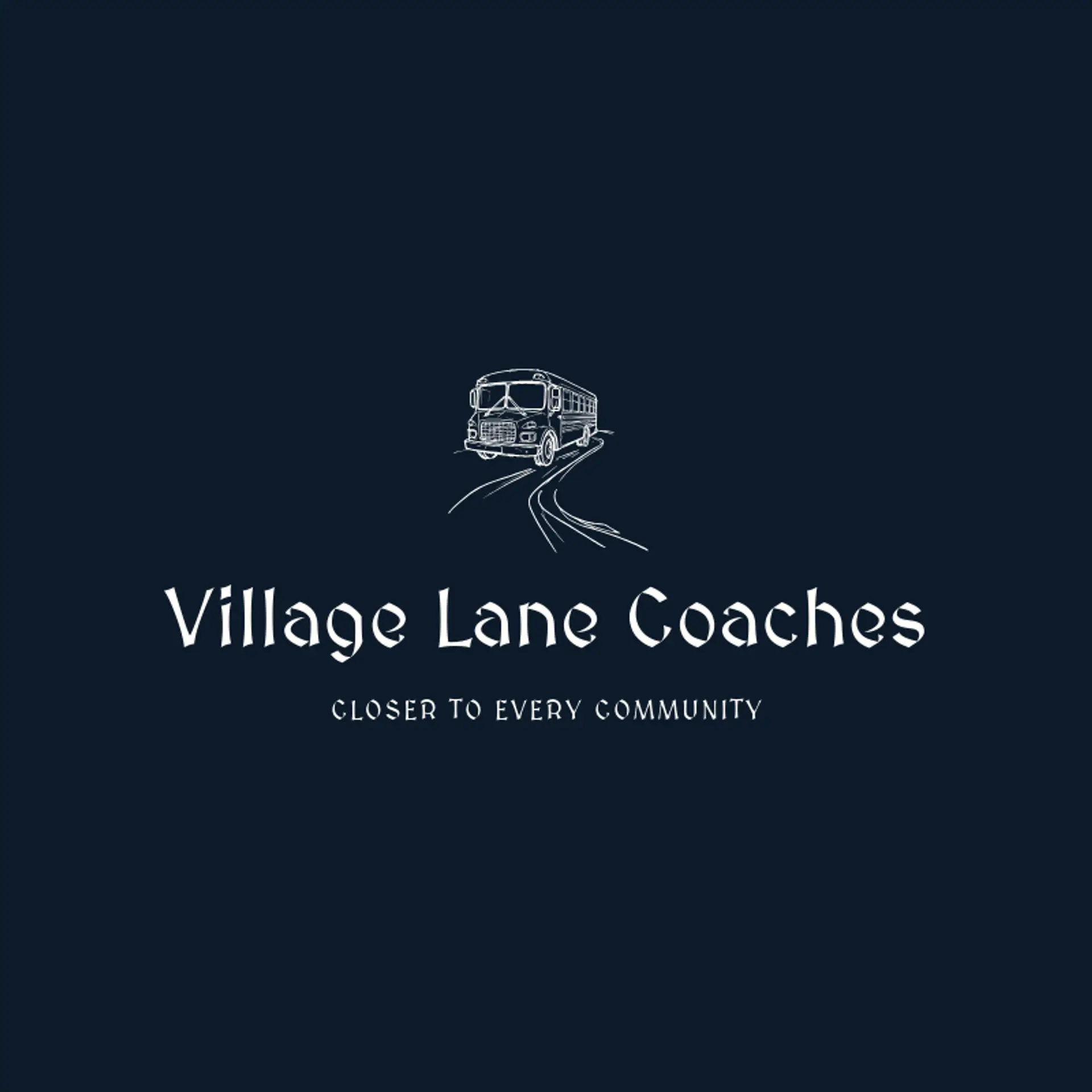 Village Lane Coaches logo for school bus