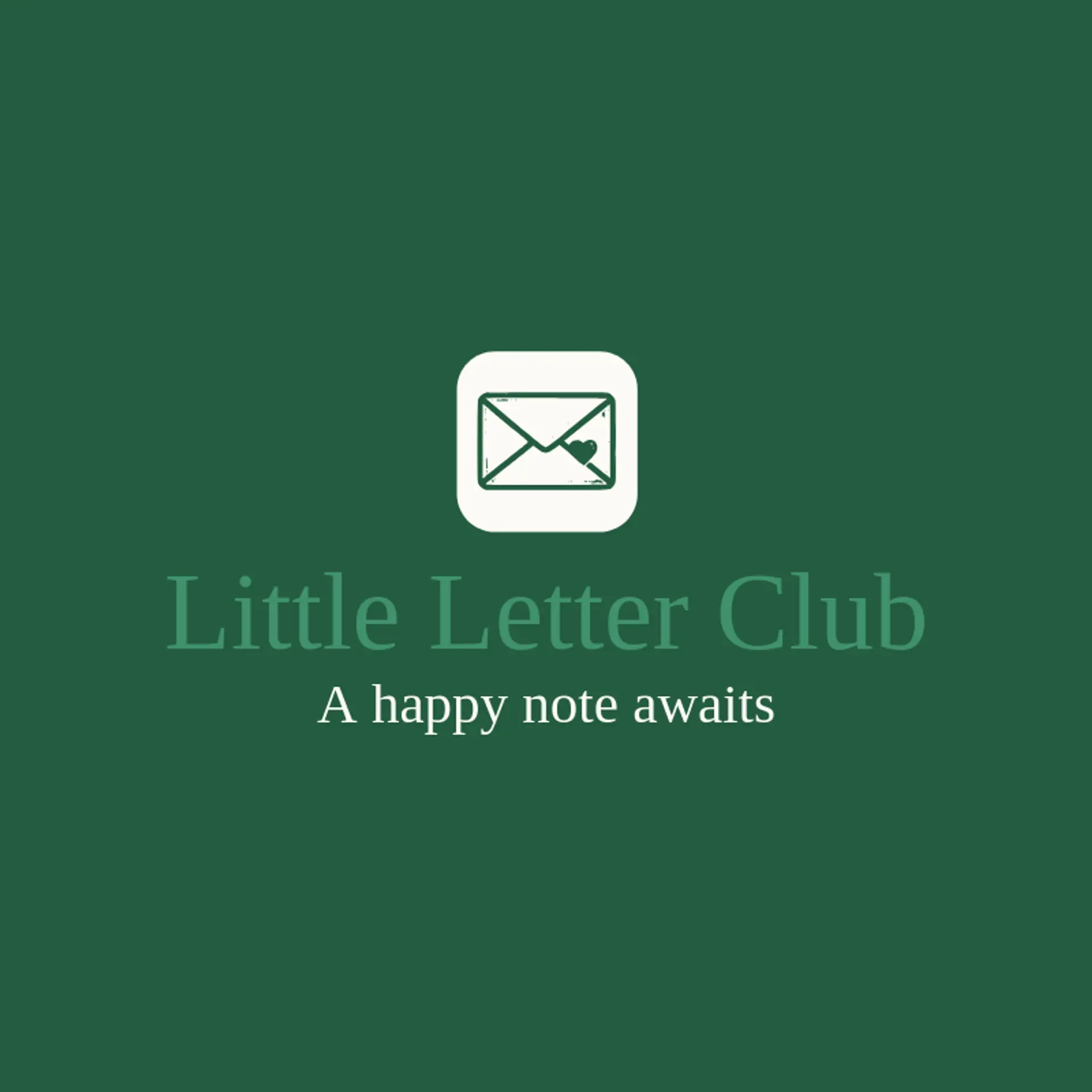 Little Letter Club logo for envelope