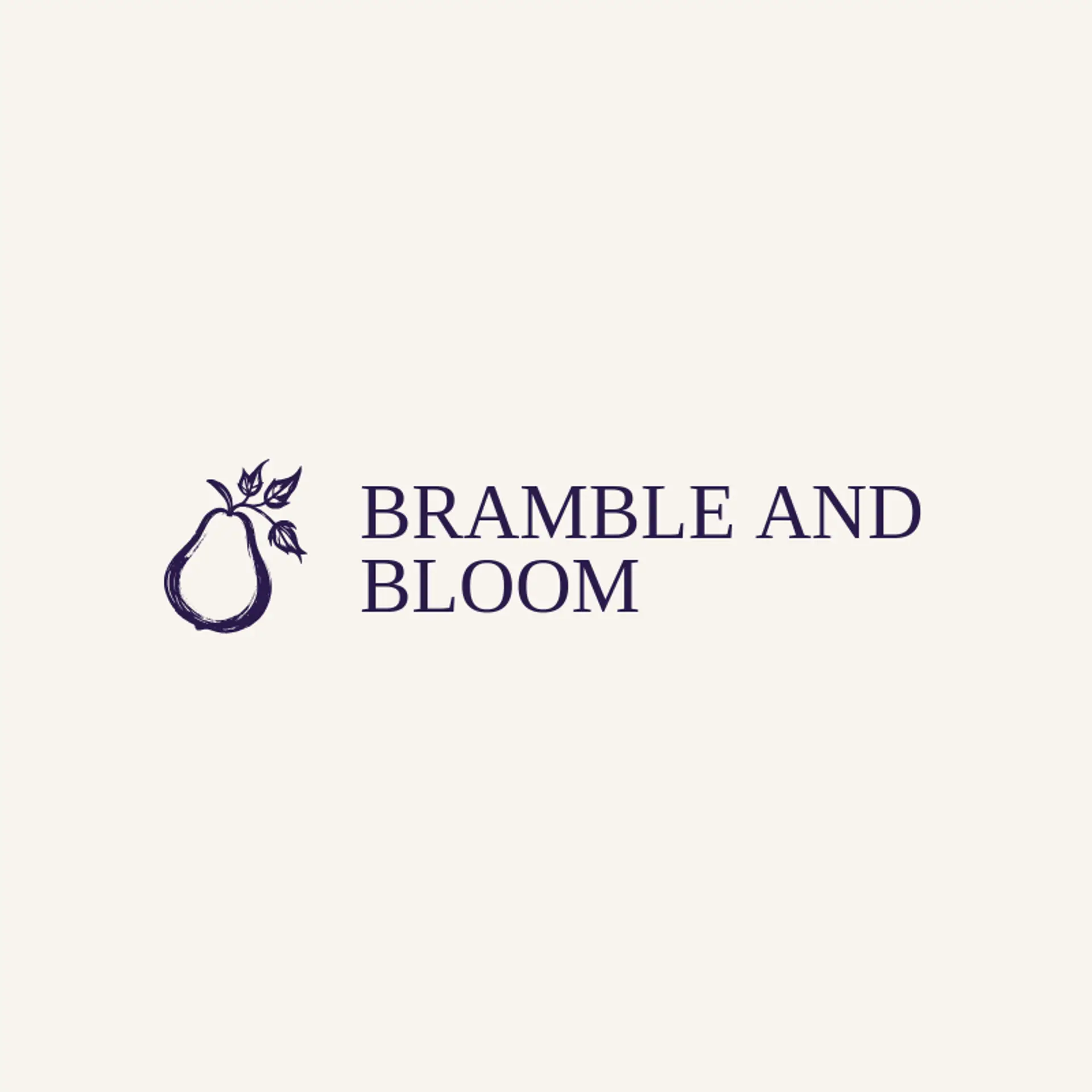 Bramble and Bloom logo for pear