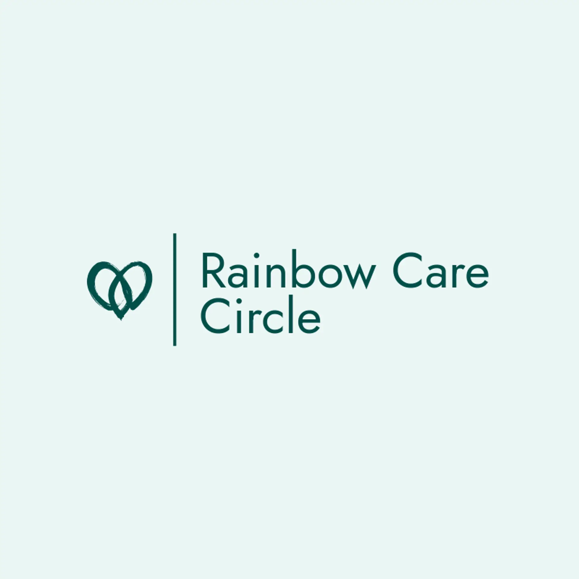 Rainbow Care Circle logo for pride