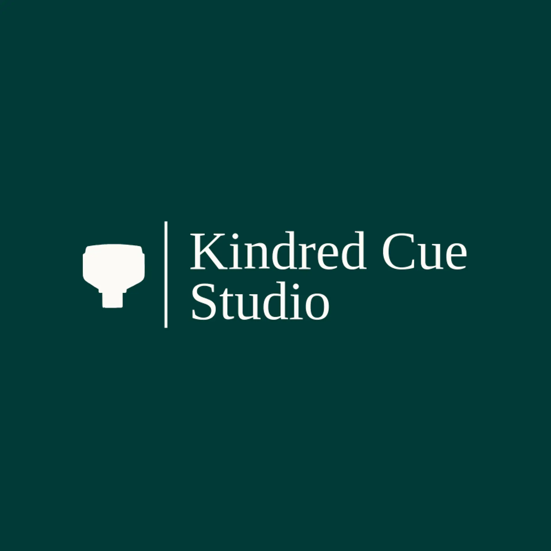 Kindred Cue Studio logo for production