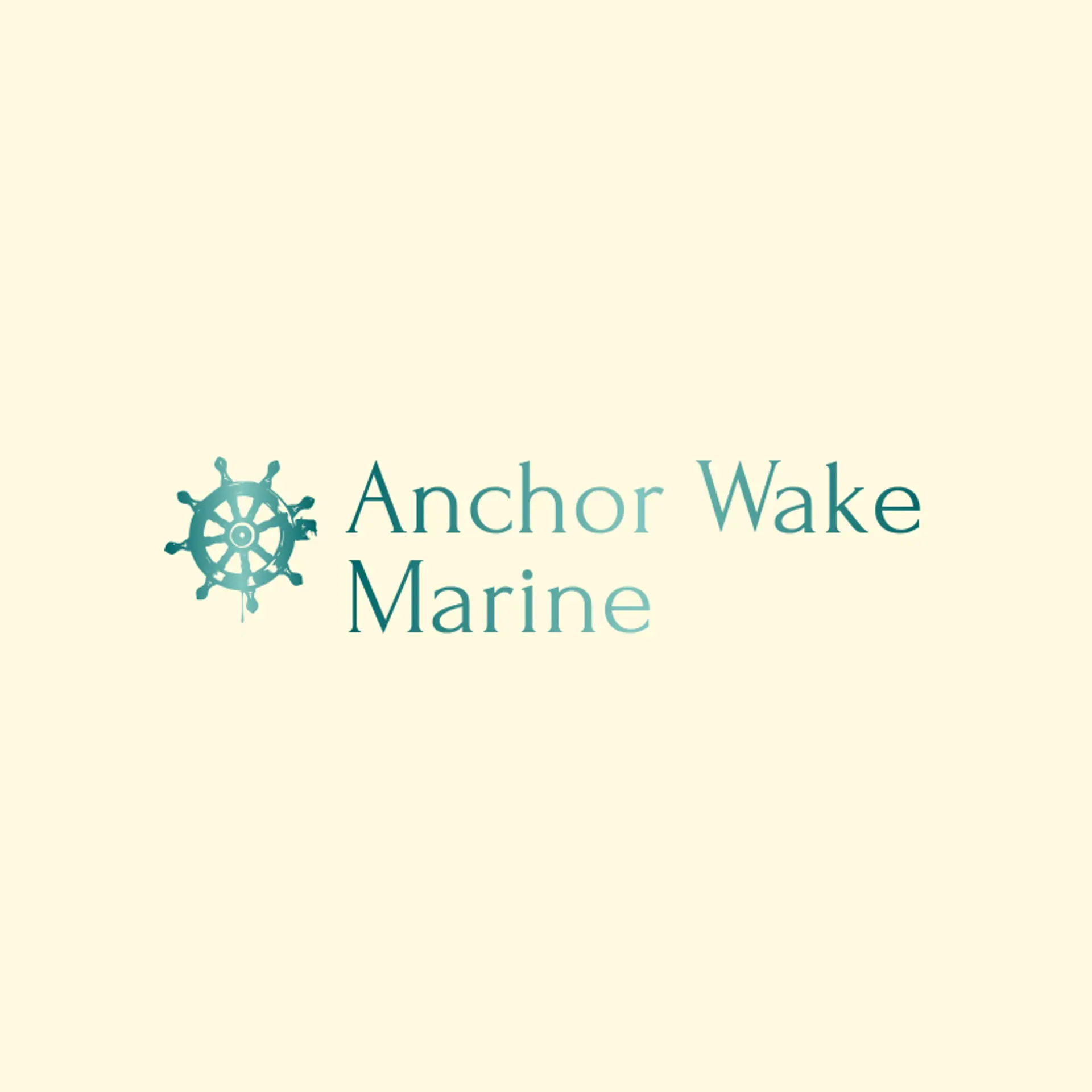 Anchor Wake Marine logo for helm
