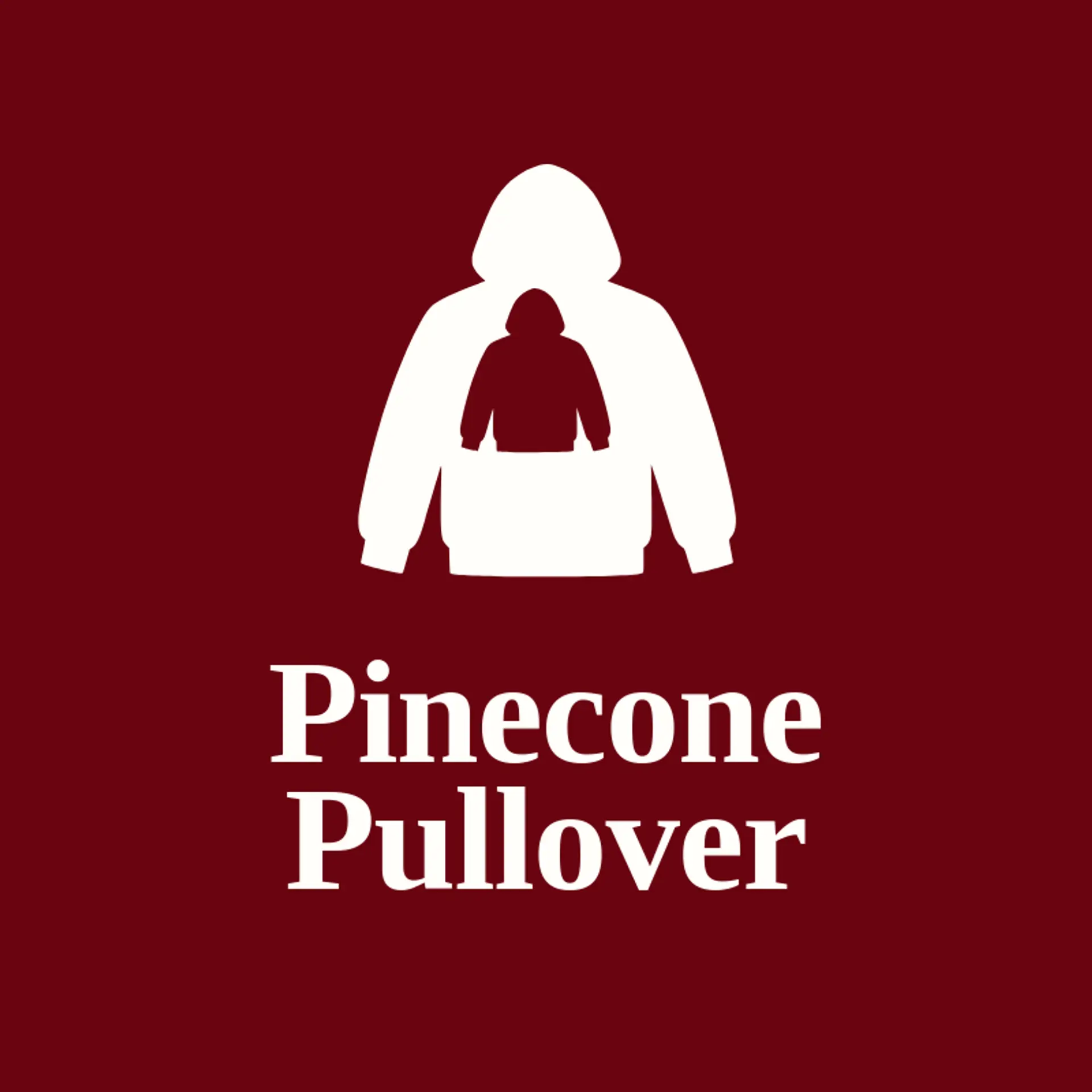 Pinecone Pullover logo for hoodie