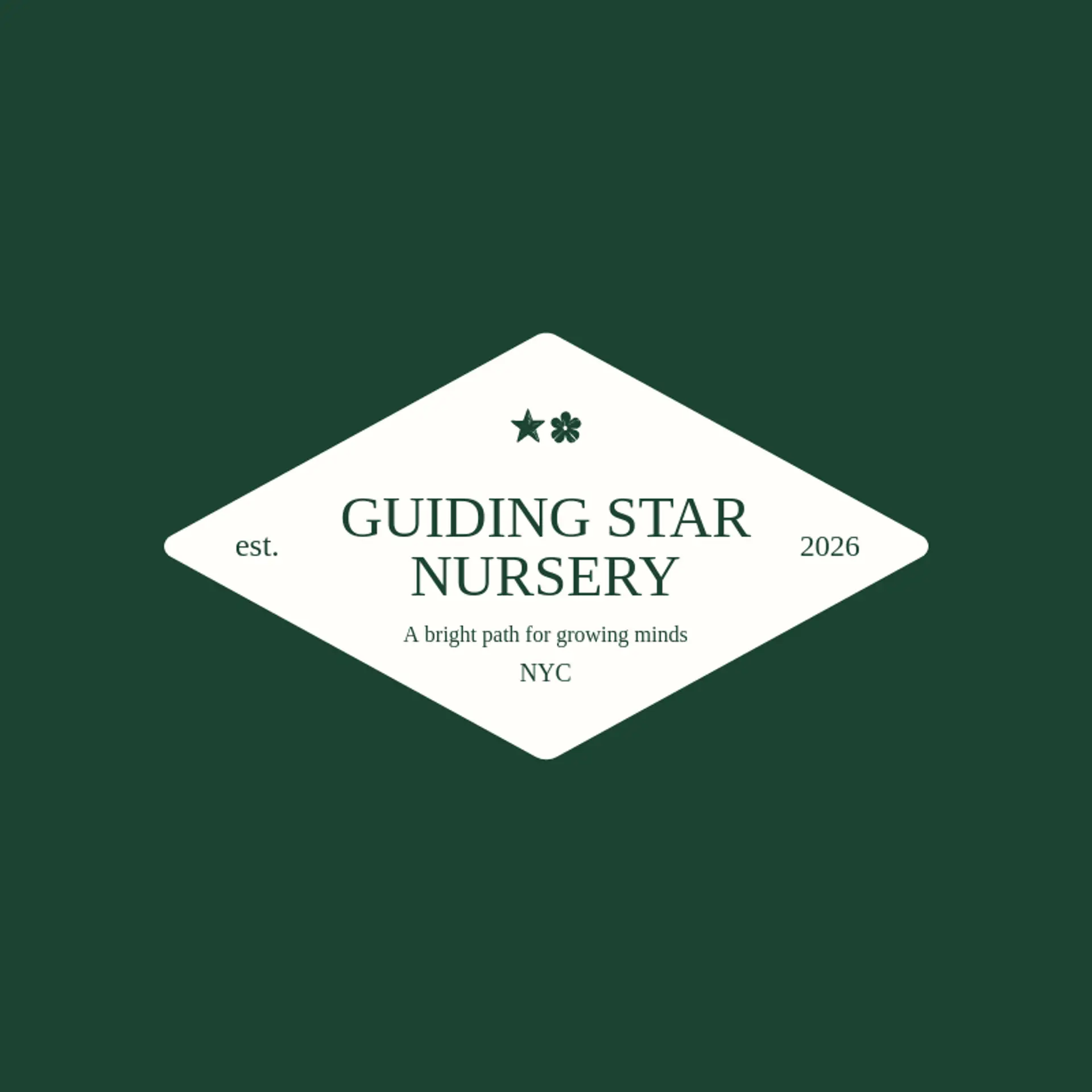 Guiding Star Nursery logo for childcare