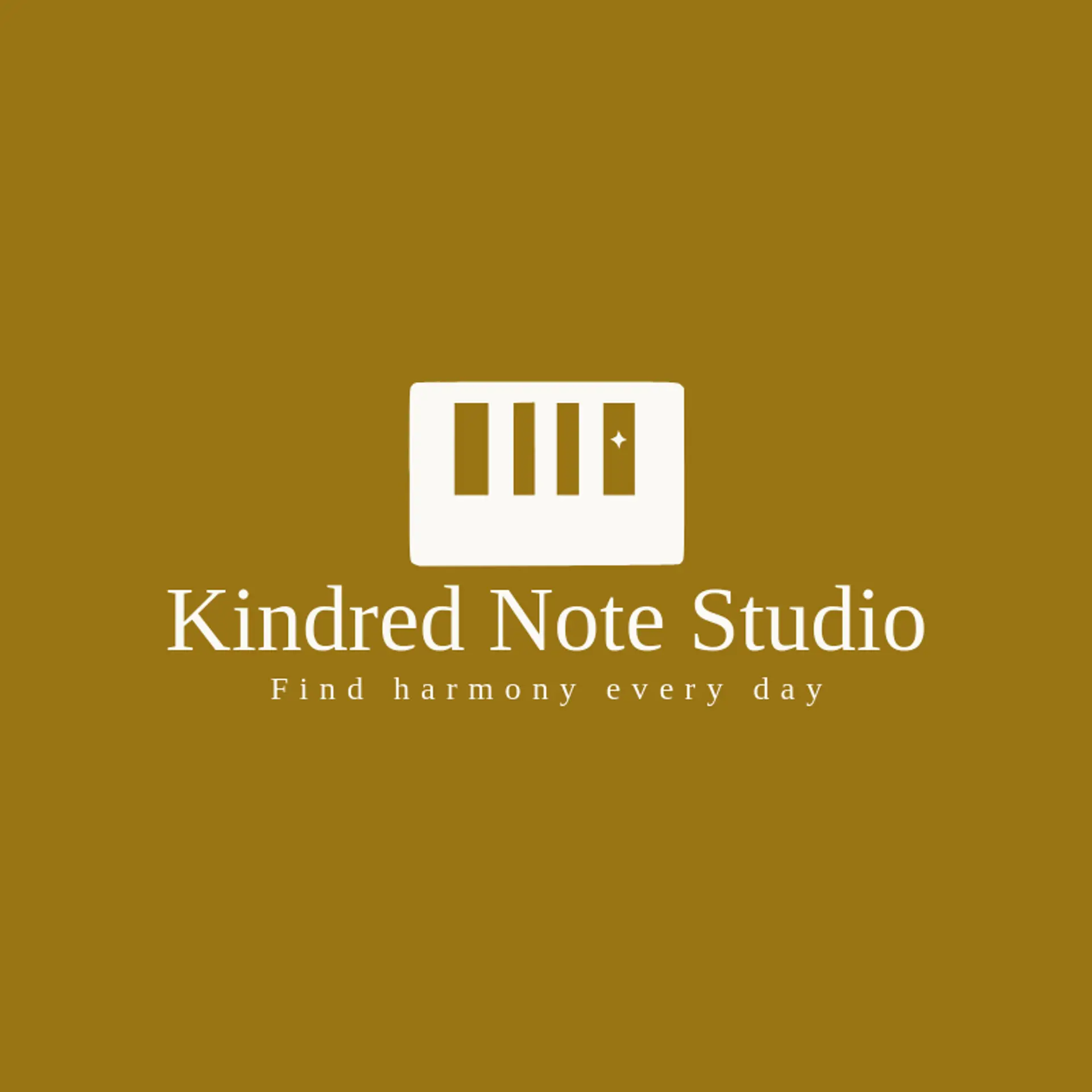 Kindred Note Studio logo for keyboard