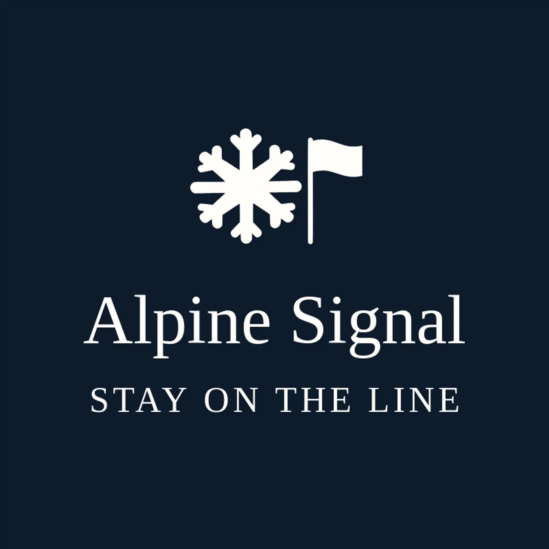 Alpine Signal logo for snow