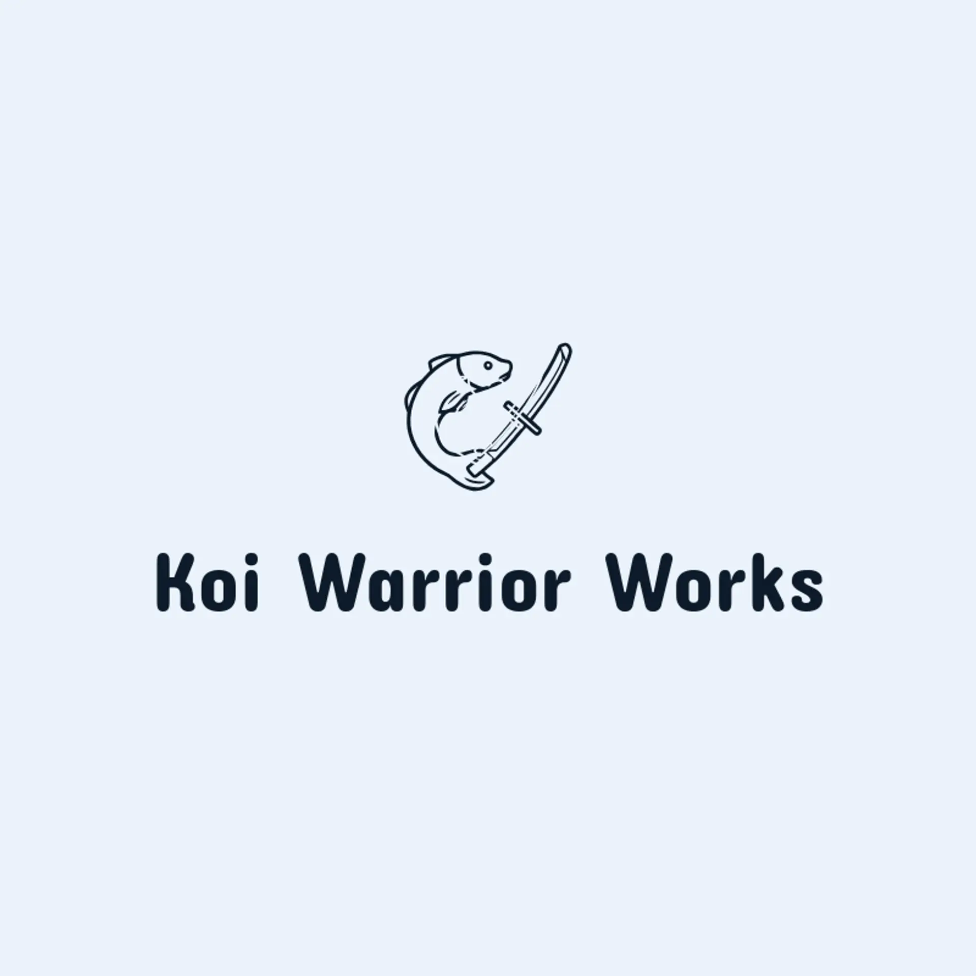 Koi Warrior Works logo for samurai