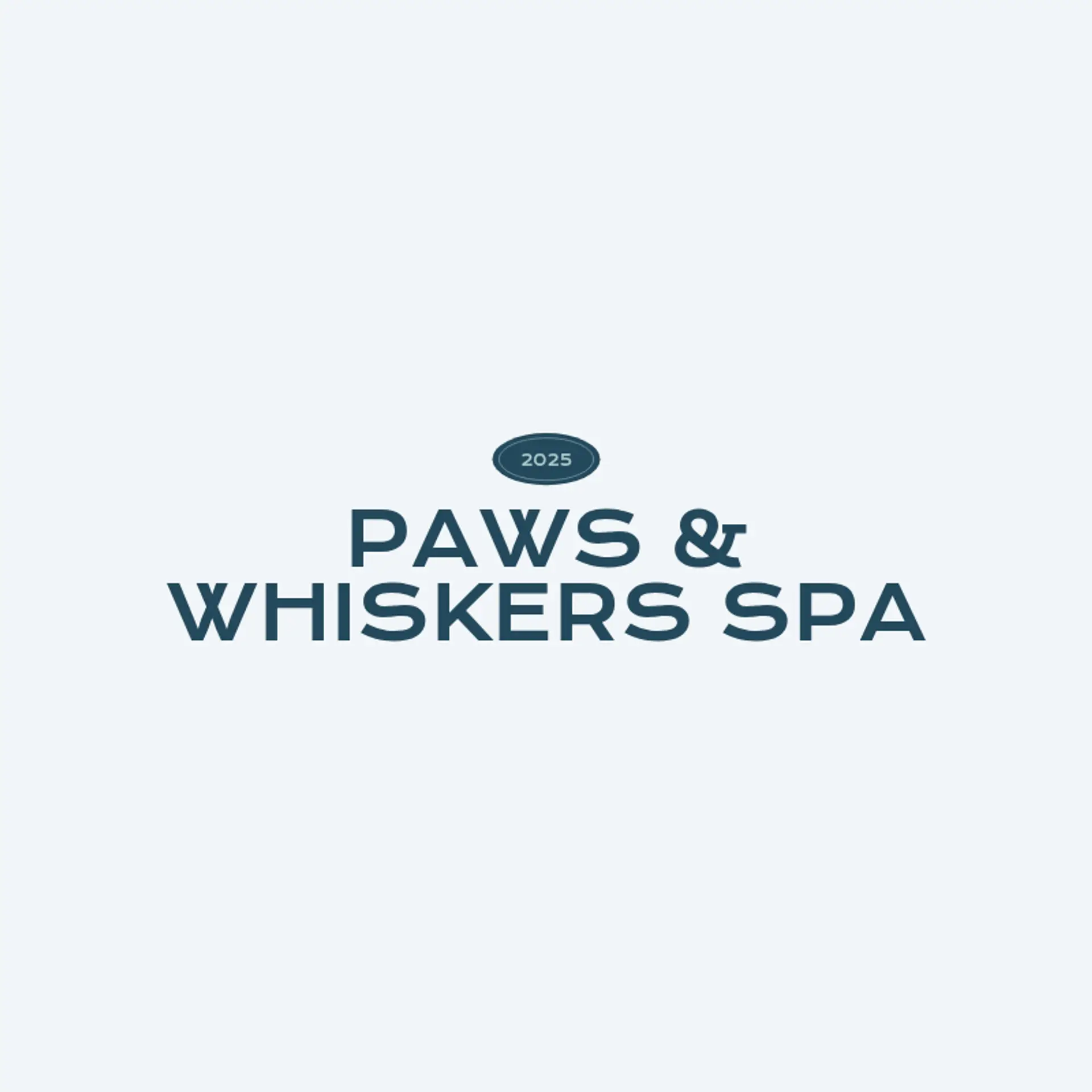 Paws & Whiskers Spa logo for pet grooming