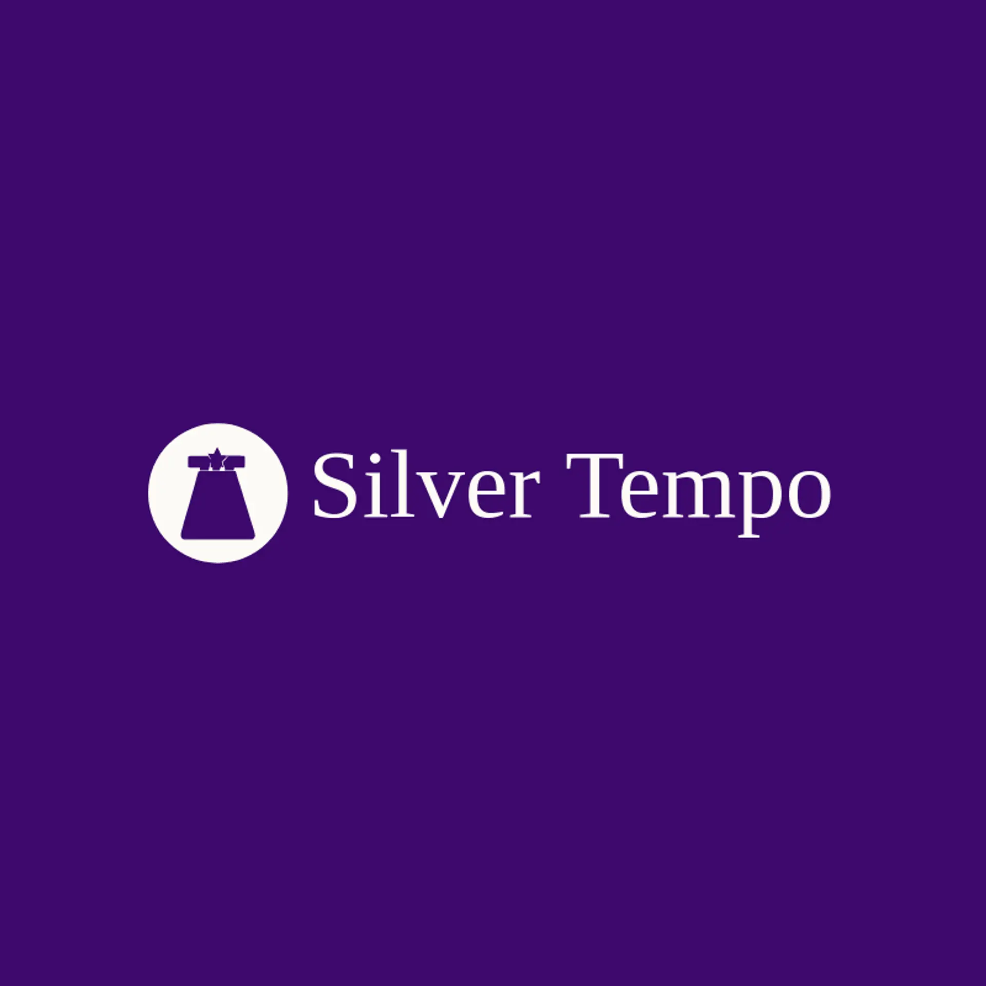 Silver Tempo logo for rock music