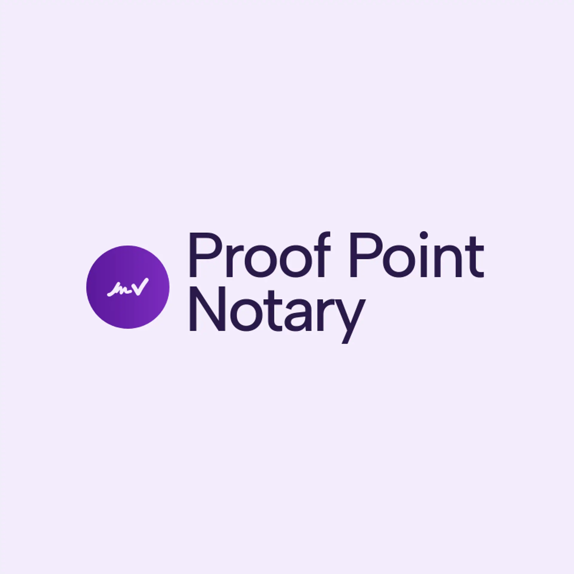 Proof Point Notary logo for notary