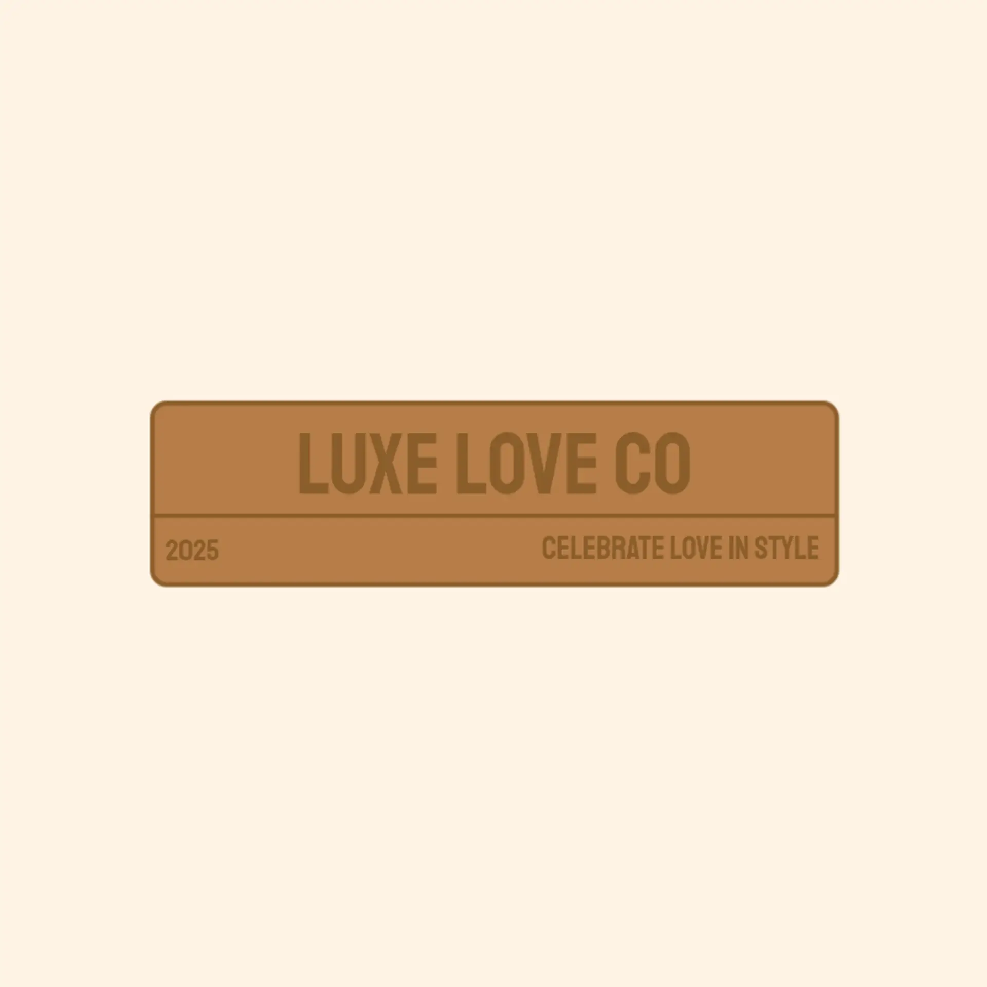 Luxe Love Co logo for best wedding