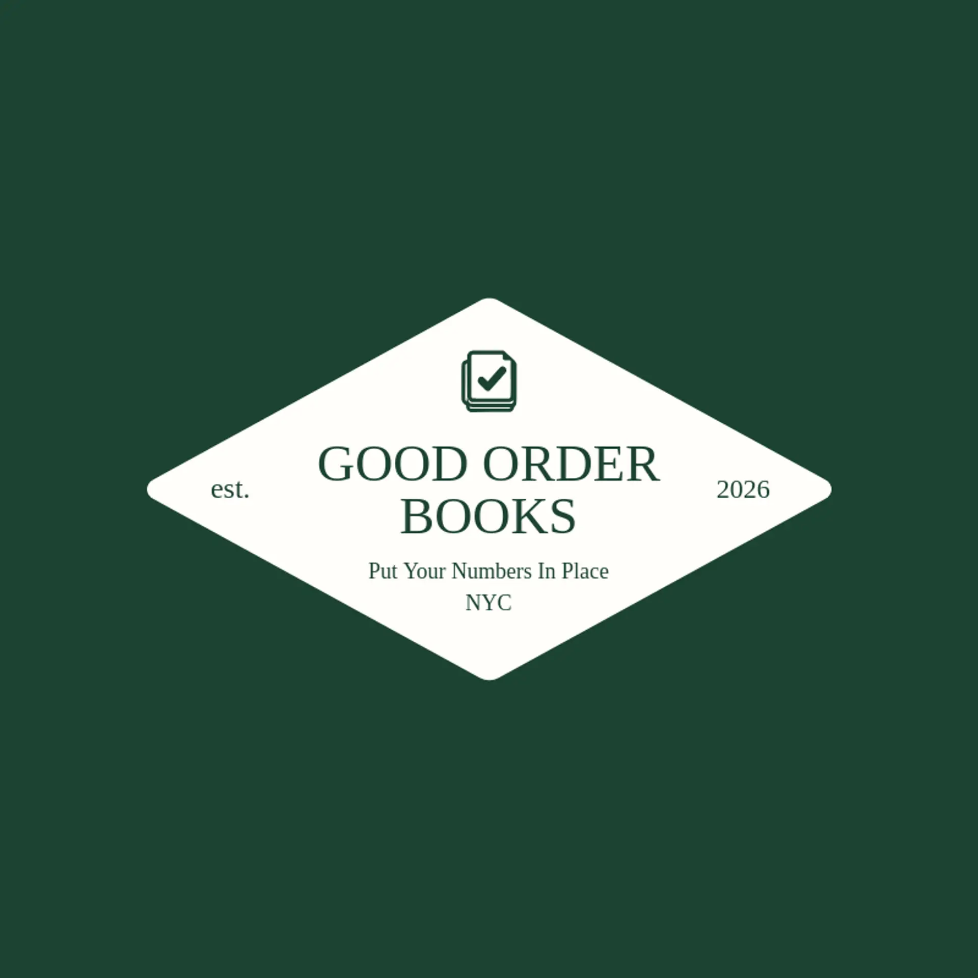 Good Order Books logo for bookkeeping