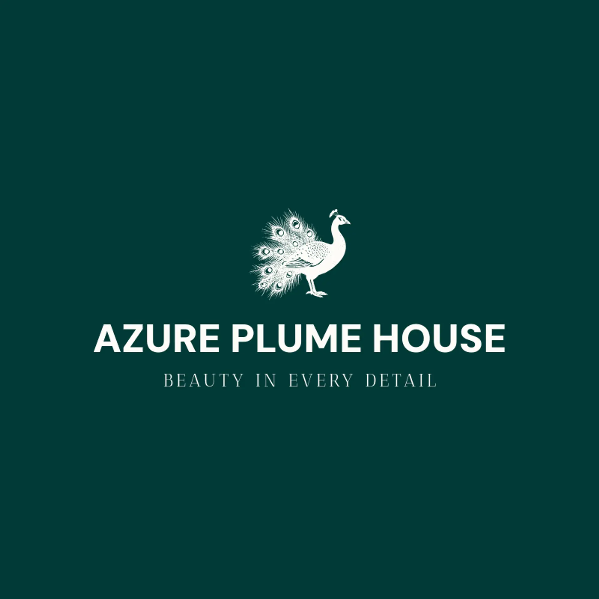Azure Plume House logo for peacock