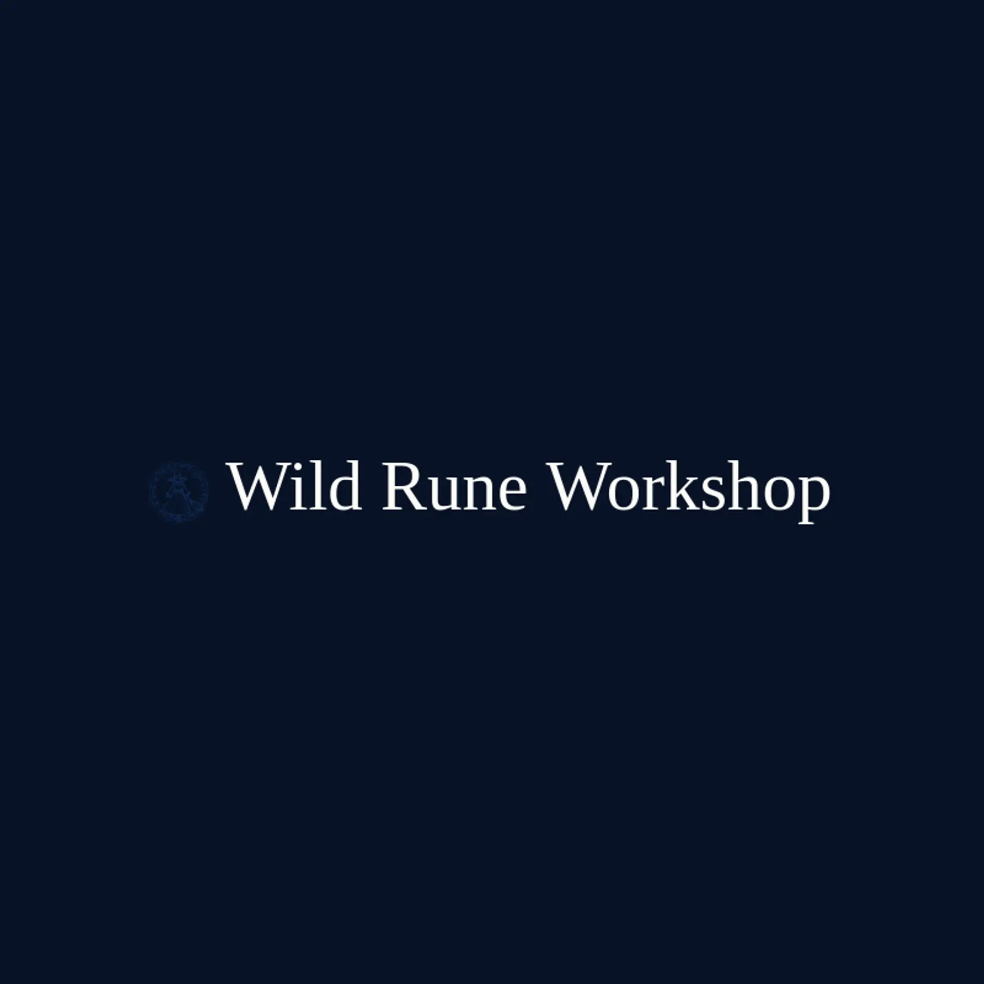 Wild Rune Workshop logo for witch