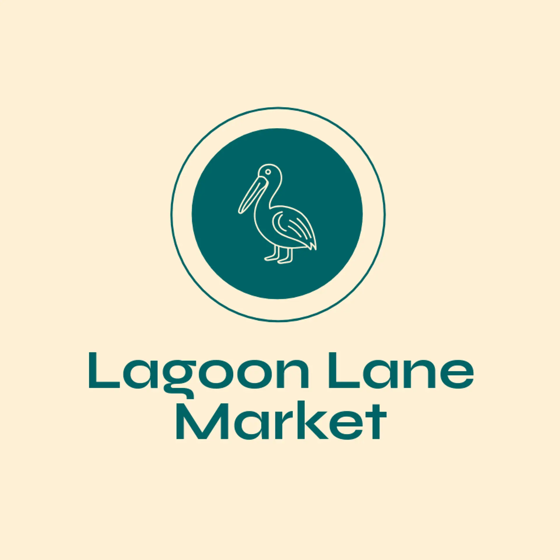 Lagoon Lane Market logo for pelican