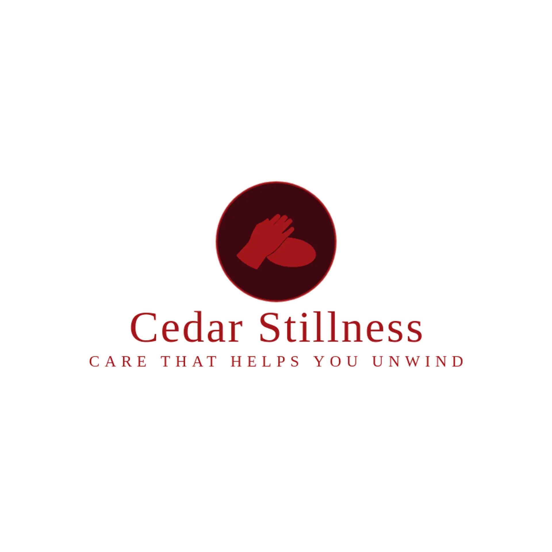 Cedar Stillness logo for massage therapy