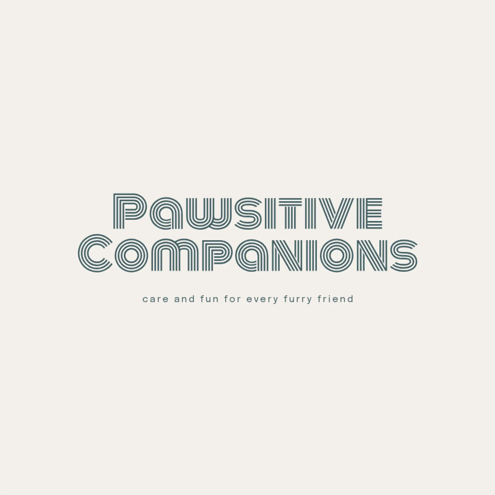 Pawsitive Companions logo for pet
